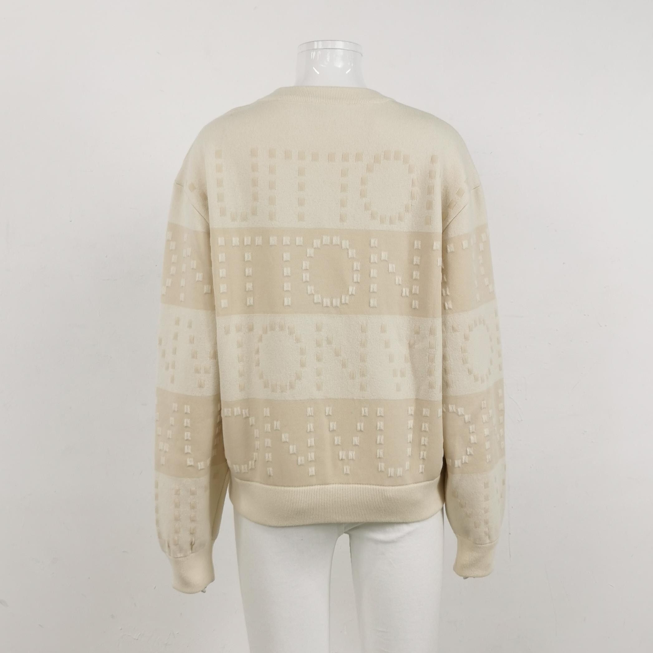 Louis Vuitton Louis Vuitton Logo Textured Sweater Size S Size S / US 4 / IT 40 - 2 Thumbnail