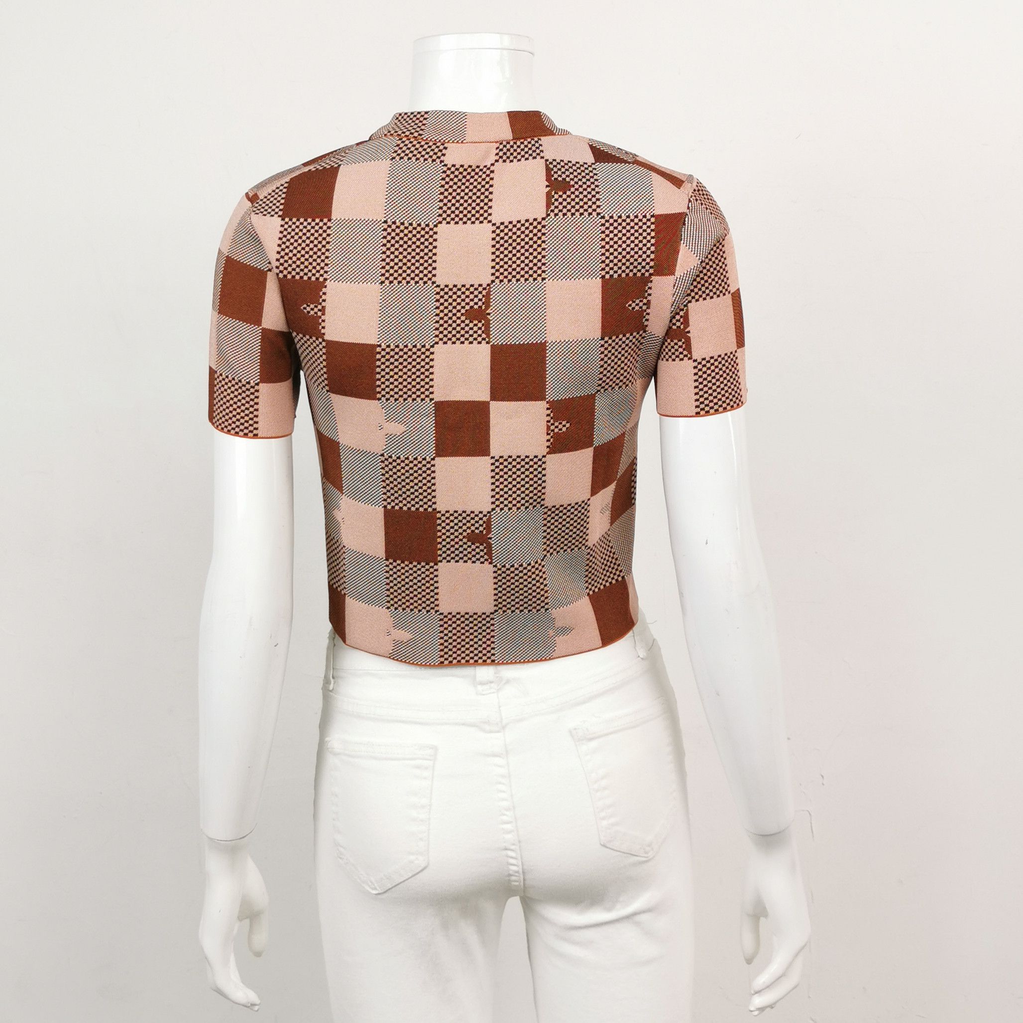 Louis Vuitton Louis Vuitton Checkerboard Knit Sweater Size M Size M / US 6-8 / IT 42-44 - 2 Thumbnail