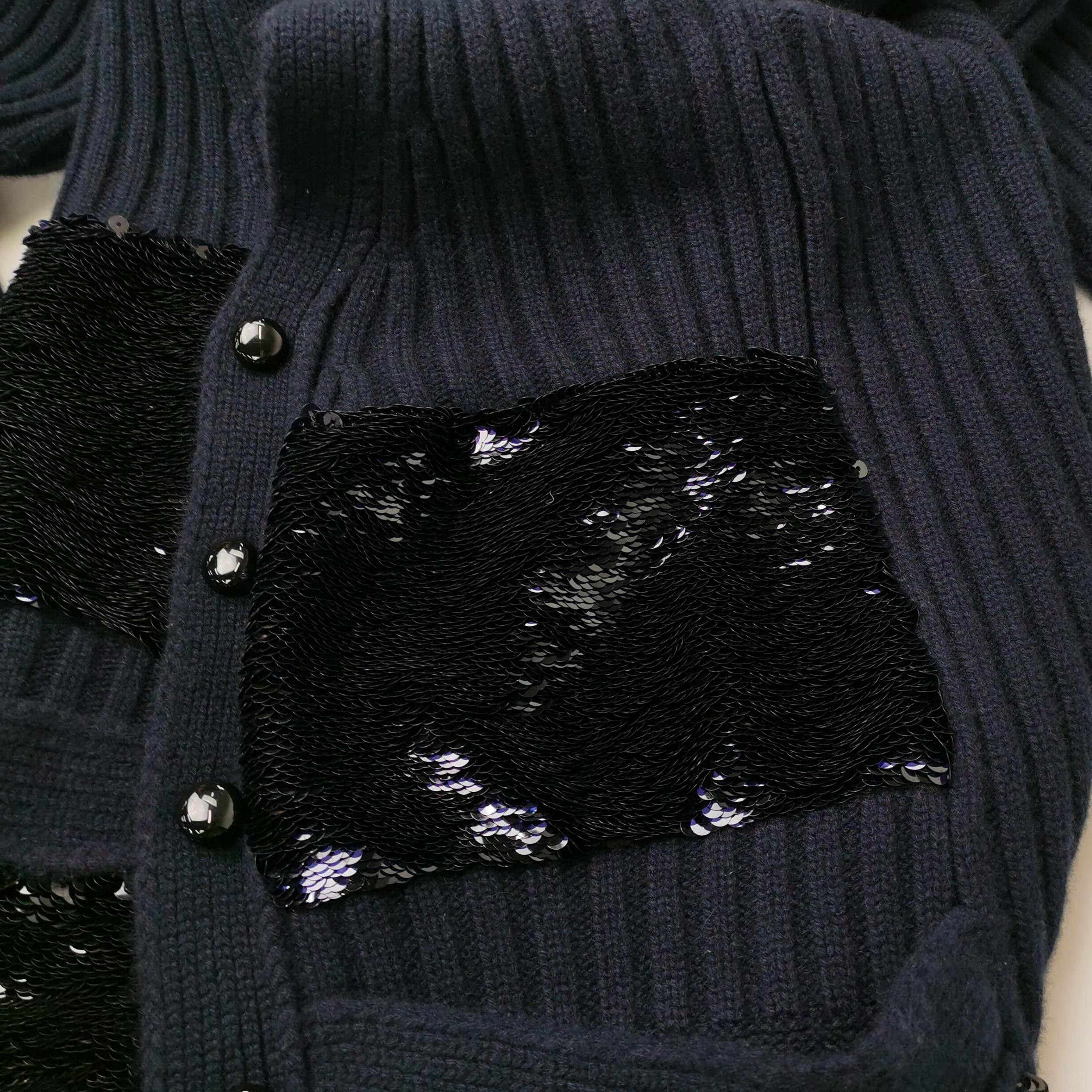 Louis Vuitton Louis Vuitton Sequin Cashmere Cardigan XS Size XS / US 0-2 / IT 36-38 - 3 Thumbnail