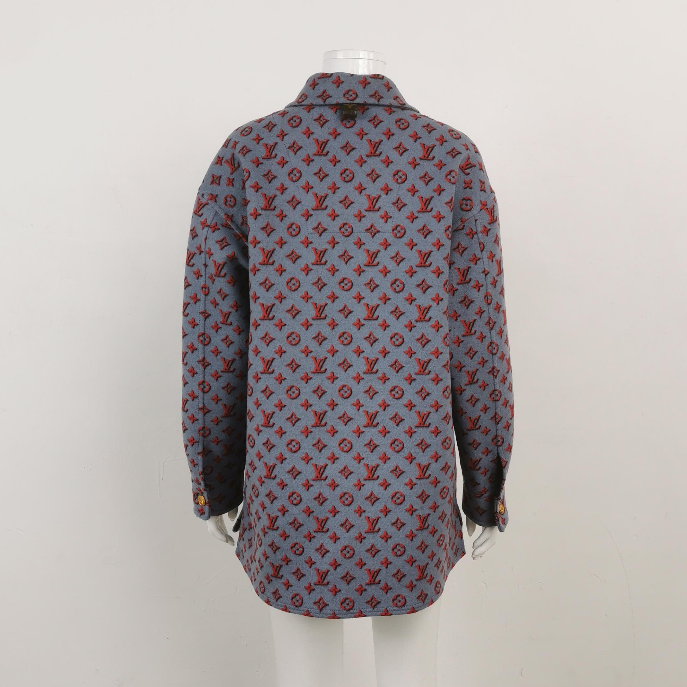 Louis Vuitton Louis Vuitton Monogram Wool Silk Jacket Size 34 Size XS / US 0-2 / IT 36-38 - 2 Thumbnail