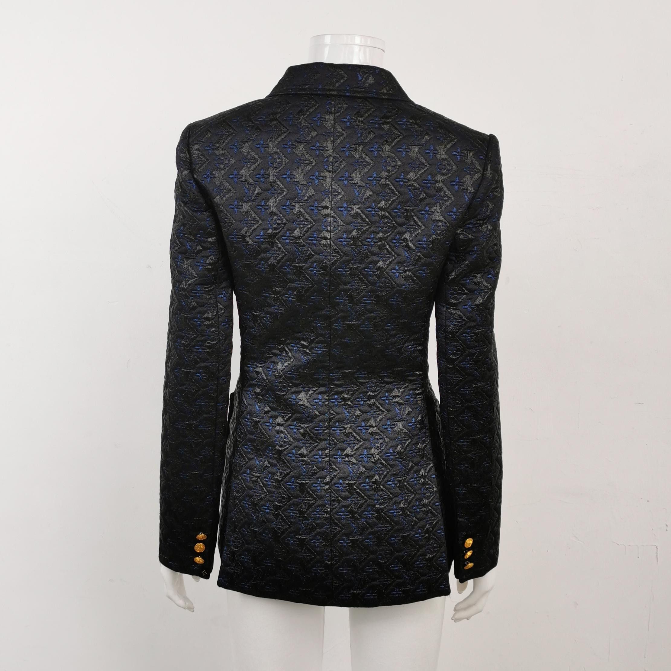Louis Vuitton Louis Vuitton Monogram Jacquard Blazer Size 34 Size XS / US 0-2 / IT 36-38 - 2 Thumbnail