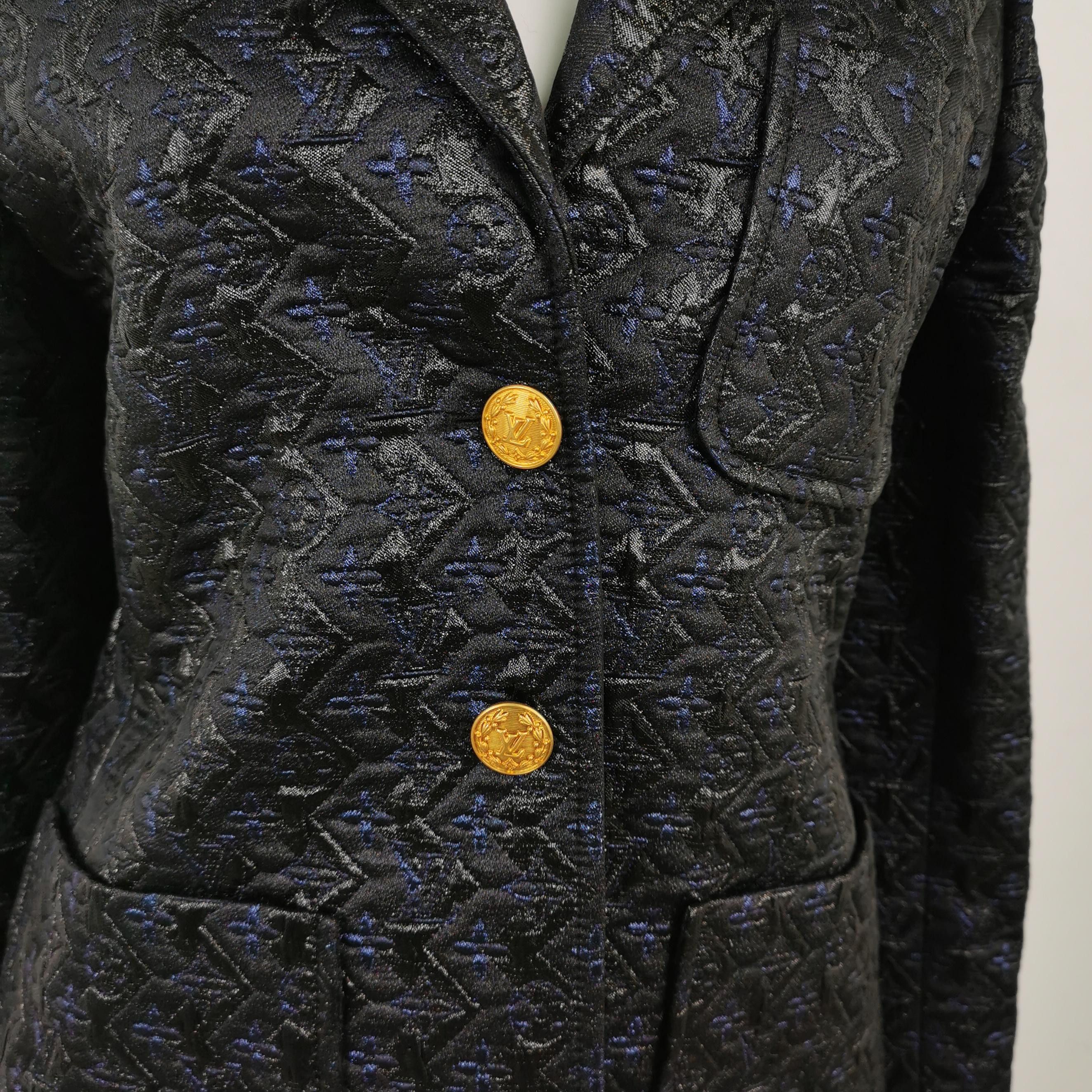 Louis Vuitton Louis Vuitton Monogram Jacquard Blazer Size 40 Size M / US 6-8 / IT 42-44 - 3 Thumbnail
