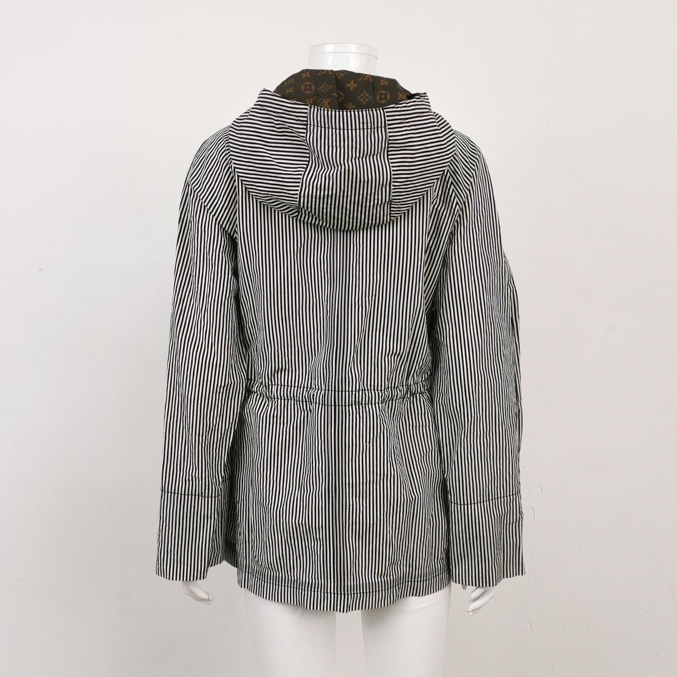 Louis Vuitton Louis Vuitton Striped Hooded Jacket Size 36 Size XS / US 0-2 / IT 36-38 - 2 Thumbnail