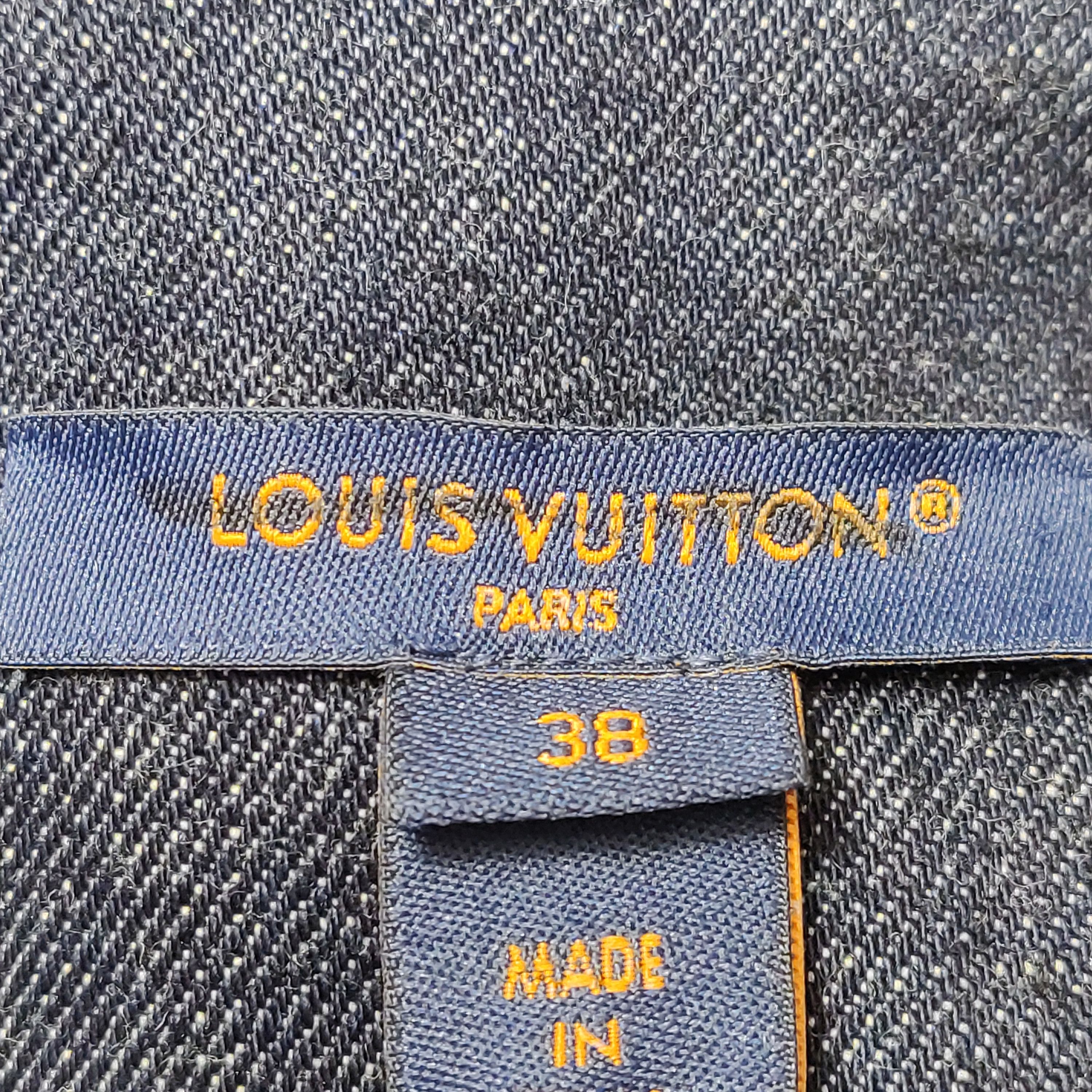 Louis Vuitton Louis Vuitton Monogram Denim Zip-Up Dress Size 38 Size S / US 4 / IT 40 - 5 Thumbnail