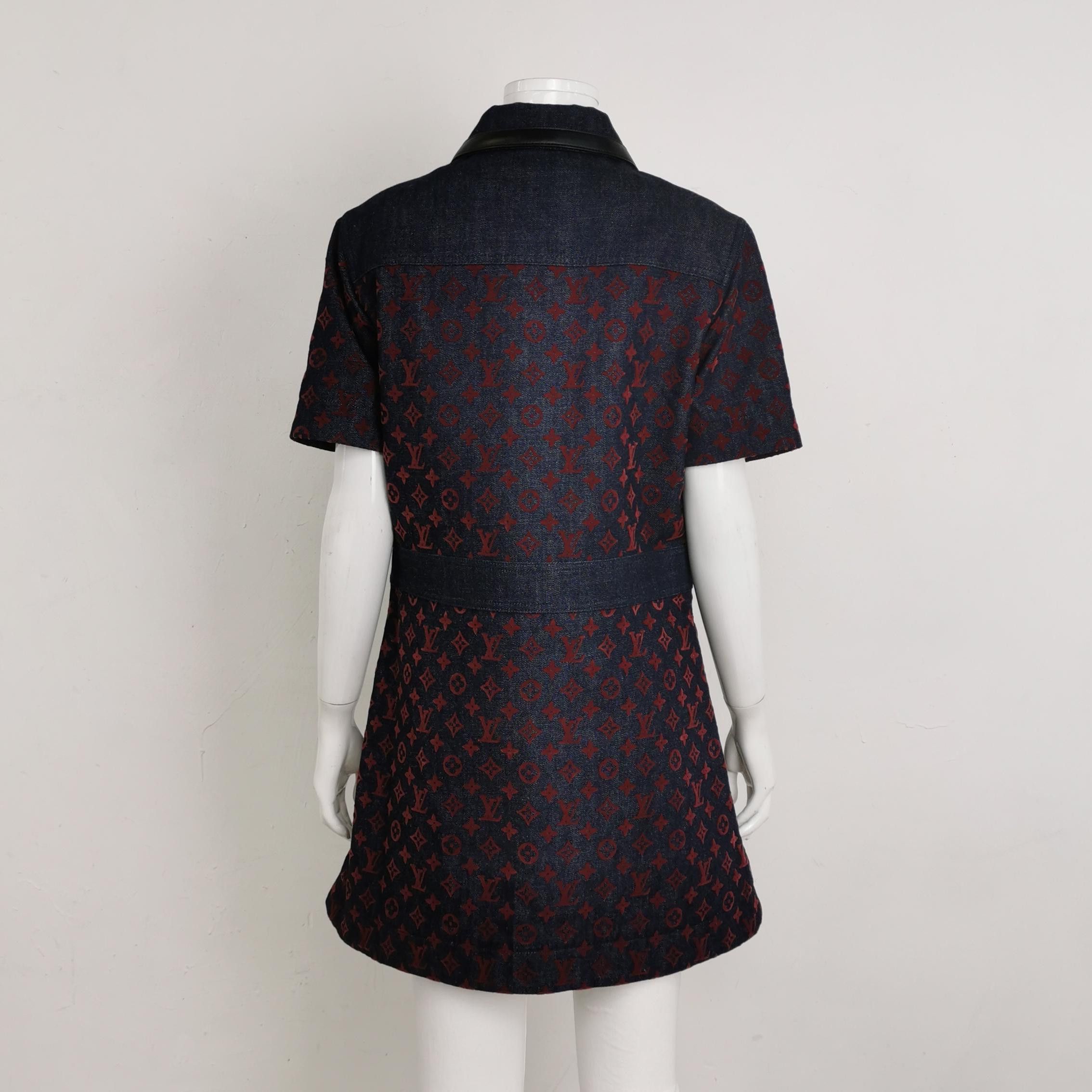 Louis Vuitton Louis Vuitton Monogram Denim Zip-Up Dress Size 38 Size S / US 4 / IT 40 - 2 Thumbnail