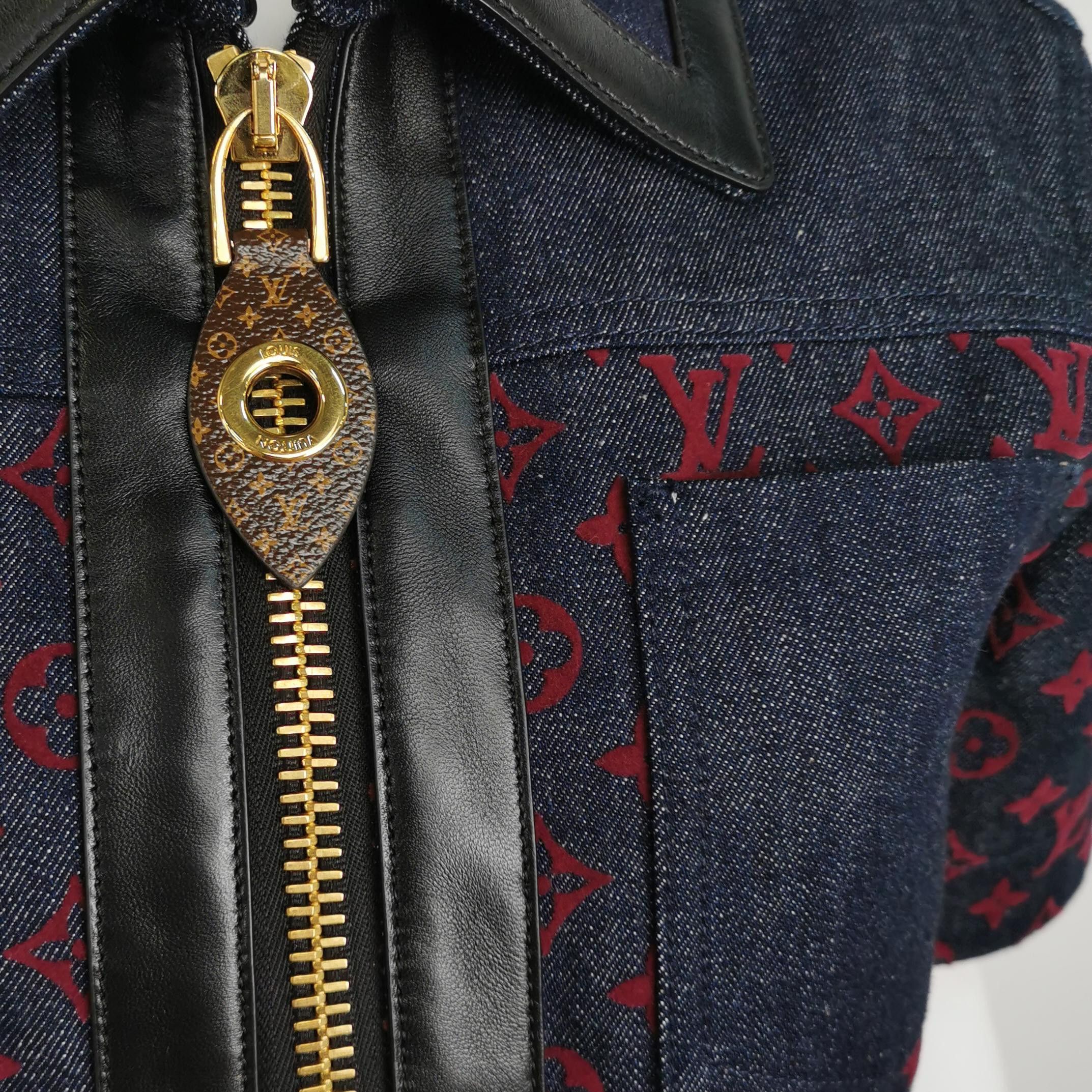 Louis Vuitton Louis Vuitton Monogram Denim Zip-Up Dress Size 38 Size S / US 4 / IT 40 - 3 Thumbnail