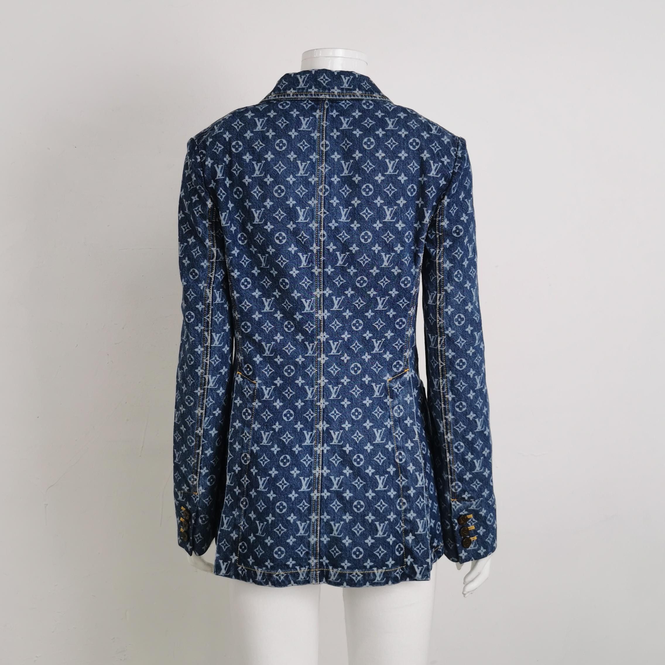Louis Vuitton Louis Vuitton Monogram Denim Blazer Size 36 Size XS / US 0-2 / IT 36-38 - 2 Thumbnail