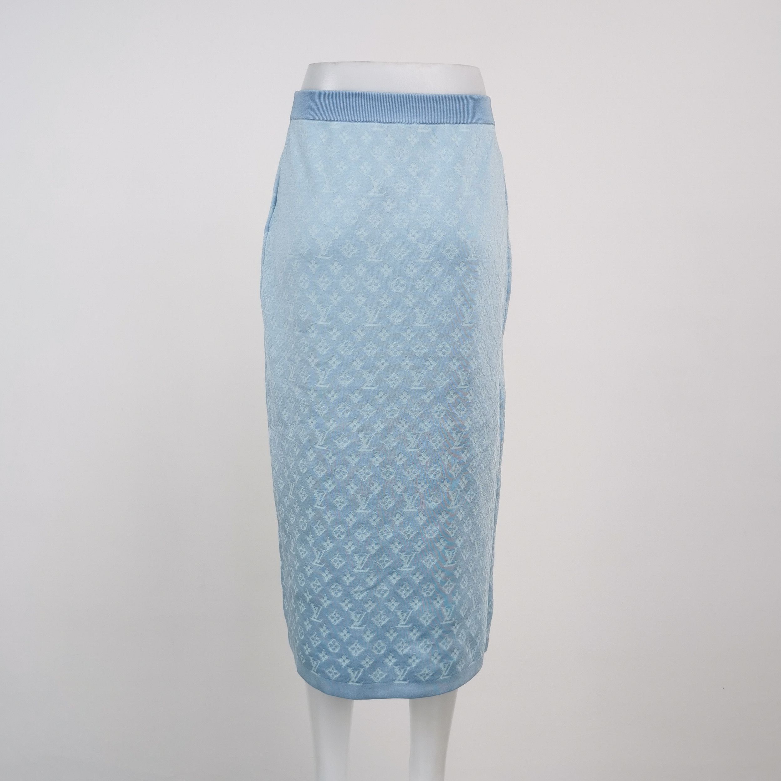 Louis Vuitton Louis Vuitton Monogram Knit Midi Skirt Size L Size 28" / US 6 / IT 42 - 2 Thumbnail