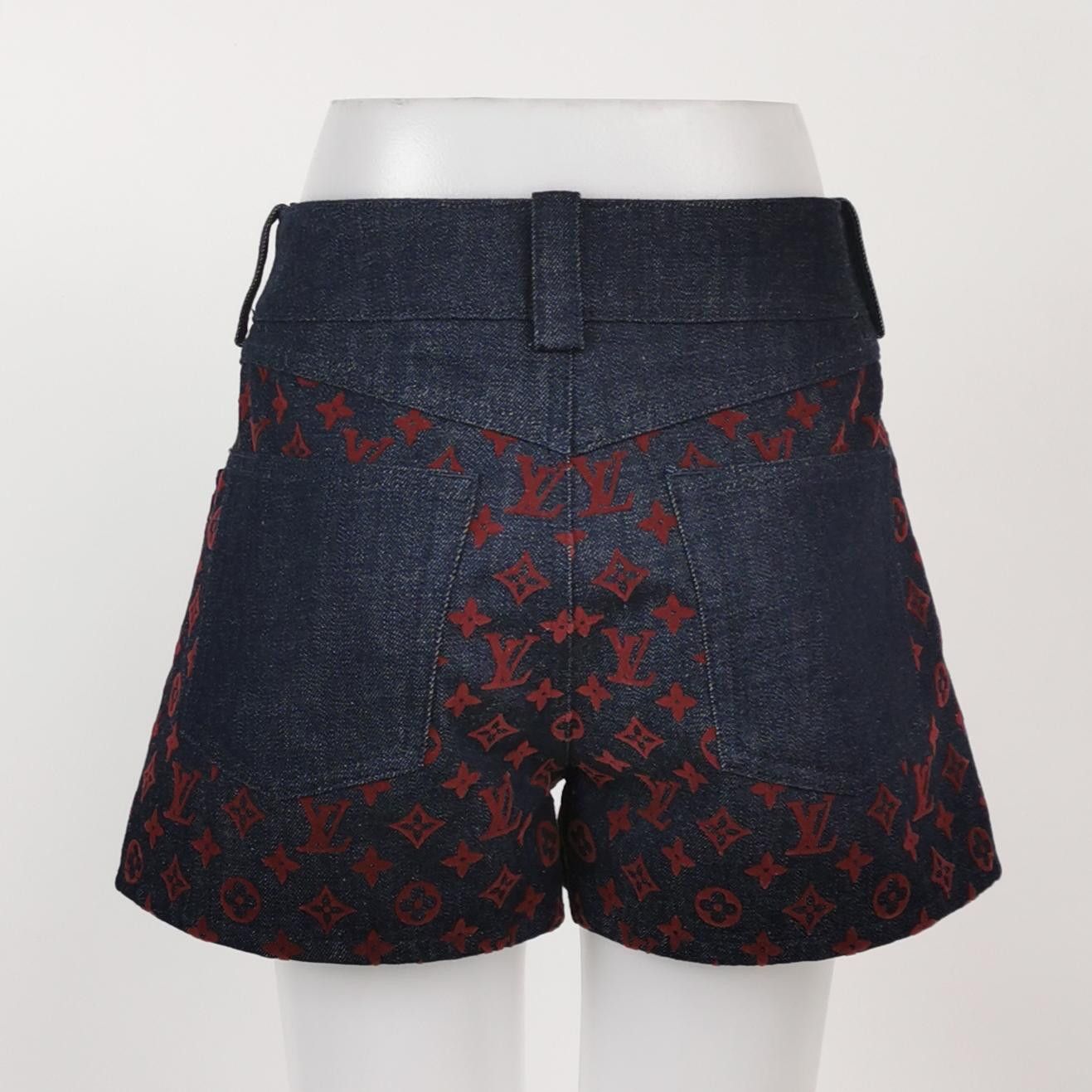 Louis Vuitton Louis Vuitton Monogram Denim Shorts Size 38 Size 27" / US 4 / IT 40 - 2 Thumbnail
