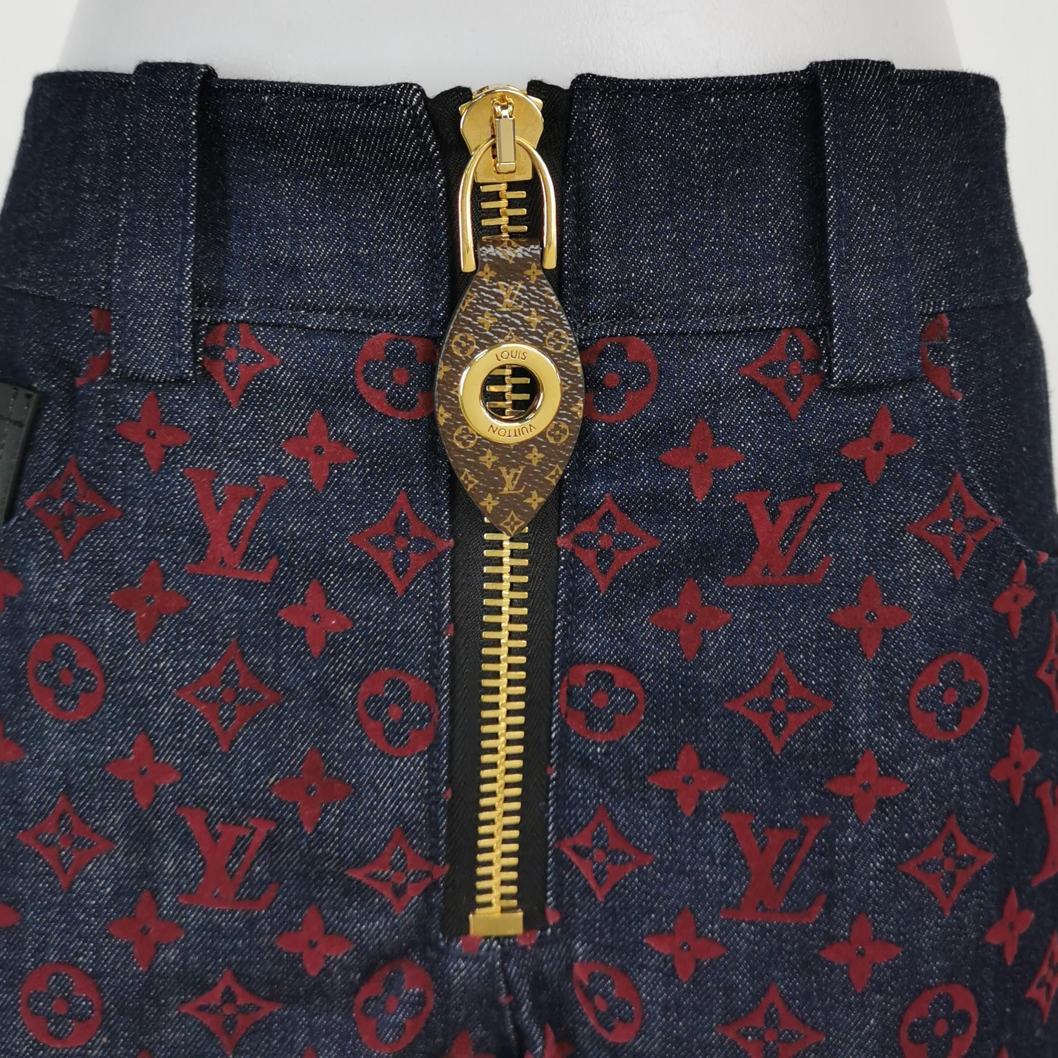 Louis Vuitton Louis Vuitton Monogram Denim Shorts Size 38 Size 27" / US 4 / IT 40 - 3 Thumbnail