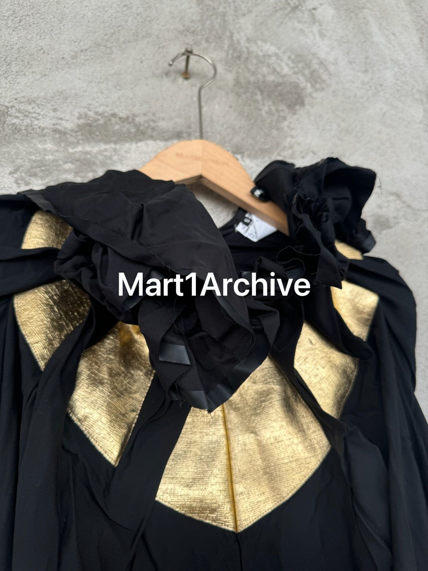 Junya Watanabe Junya Watanabe Gold Print Cape Mini Dress Size S Size S / US 4 / IT 40 - 5 Thumbnail