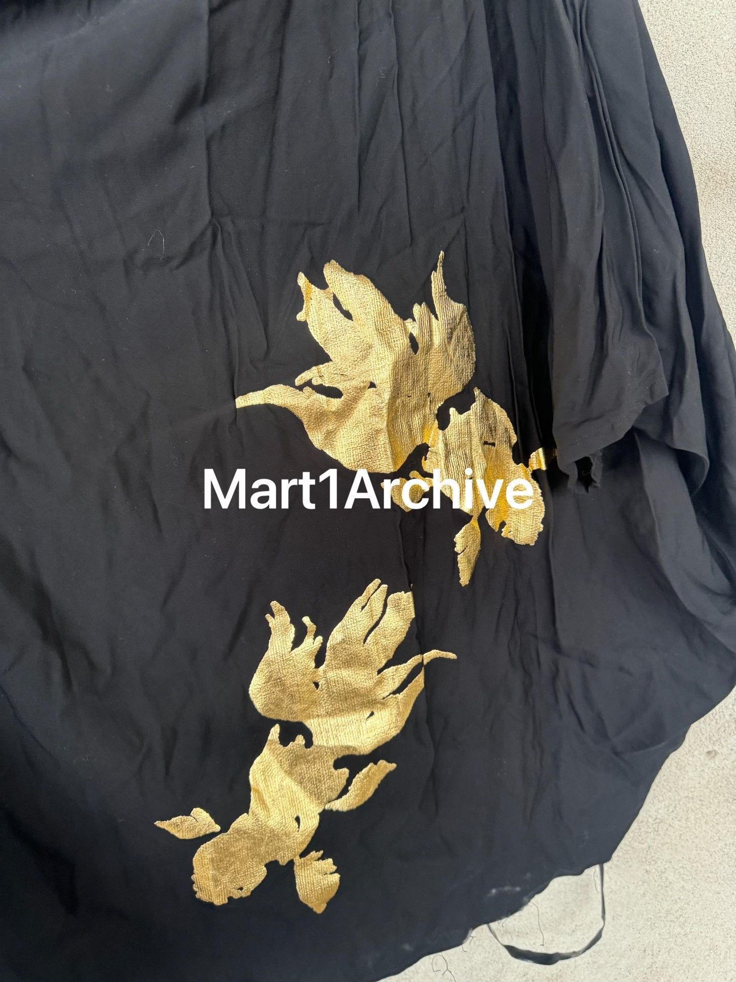 Junya Watanabe Junya Watanabe Gold Print Cape Mini Dress Size S Size S / US 4 / IT 40 - 7 Thumbnail