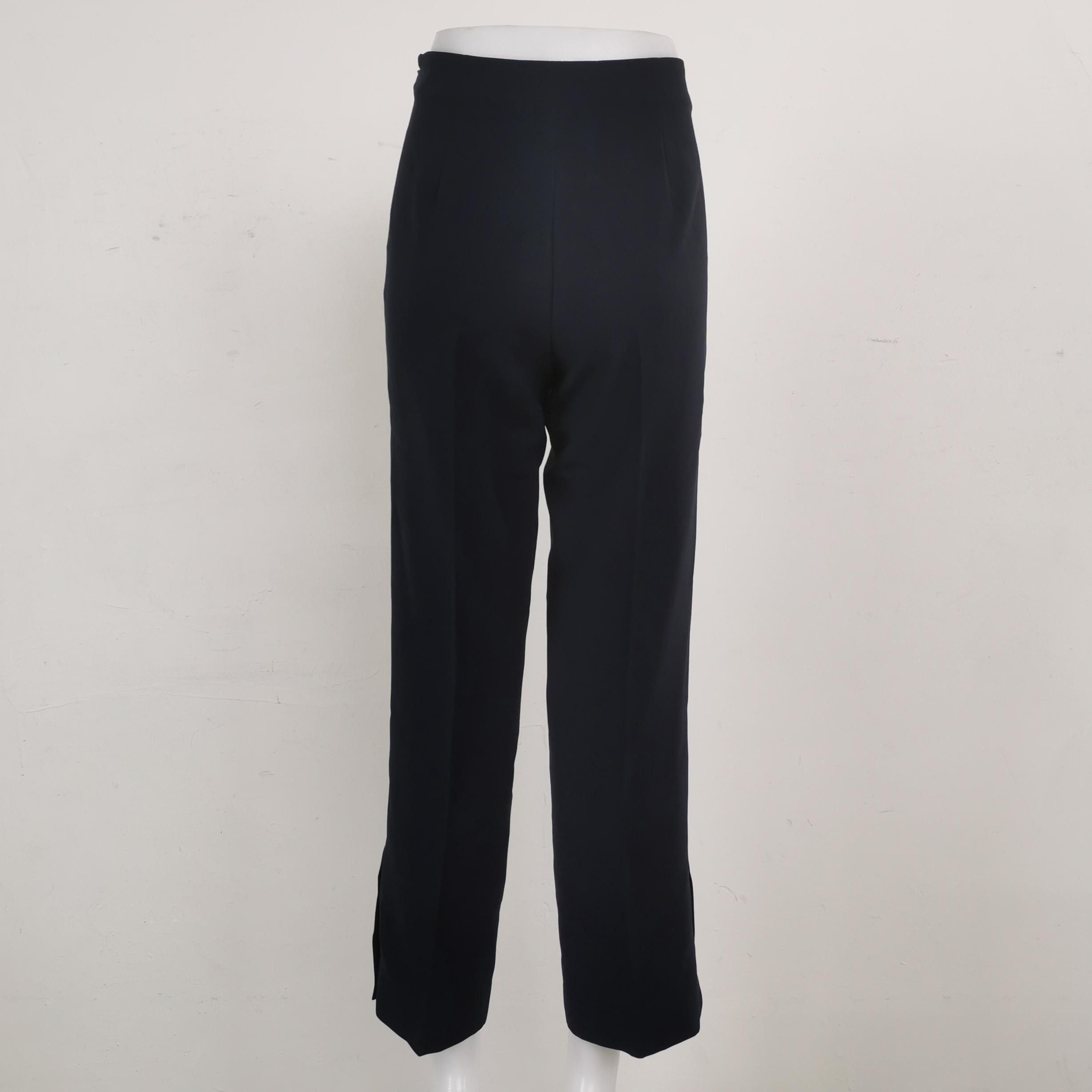 Loro Piana Loro Piana Silk Wool Blend Straight Leg Pants Size 38 Size 26" / US 2 / IT 38 - 2 Thumbnail