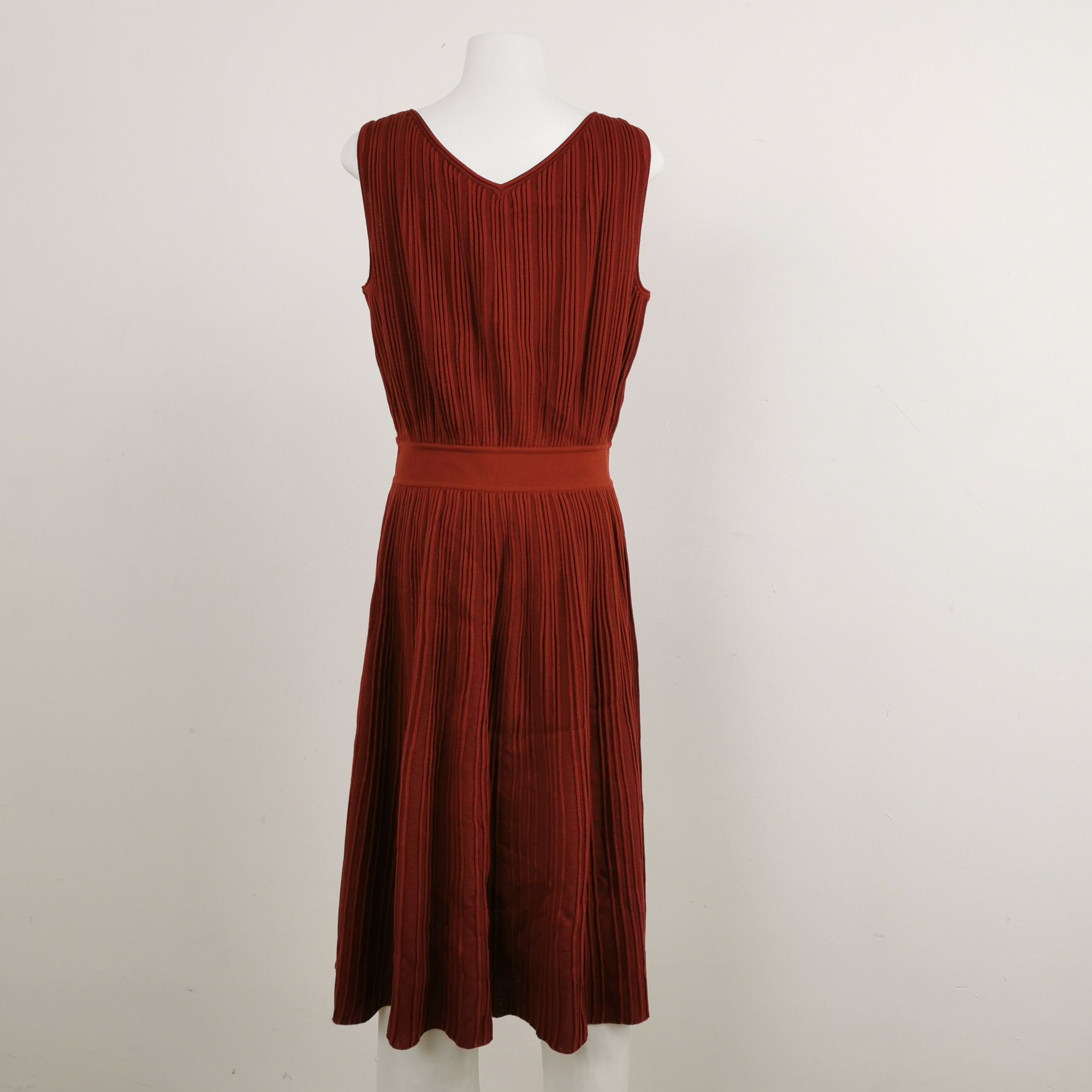 Loro Piana Loro Piana Pleated Silk Blend Midi Dress Size 46 Size L / US 10 / IT 46 - 2 Thumbnail