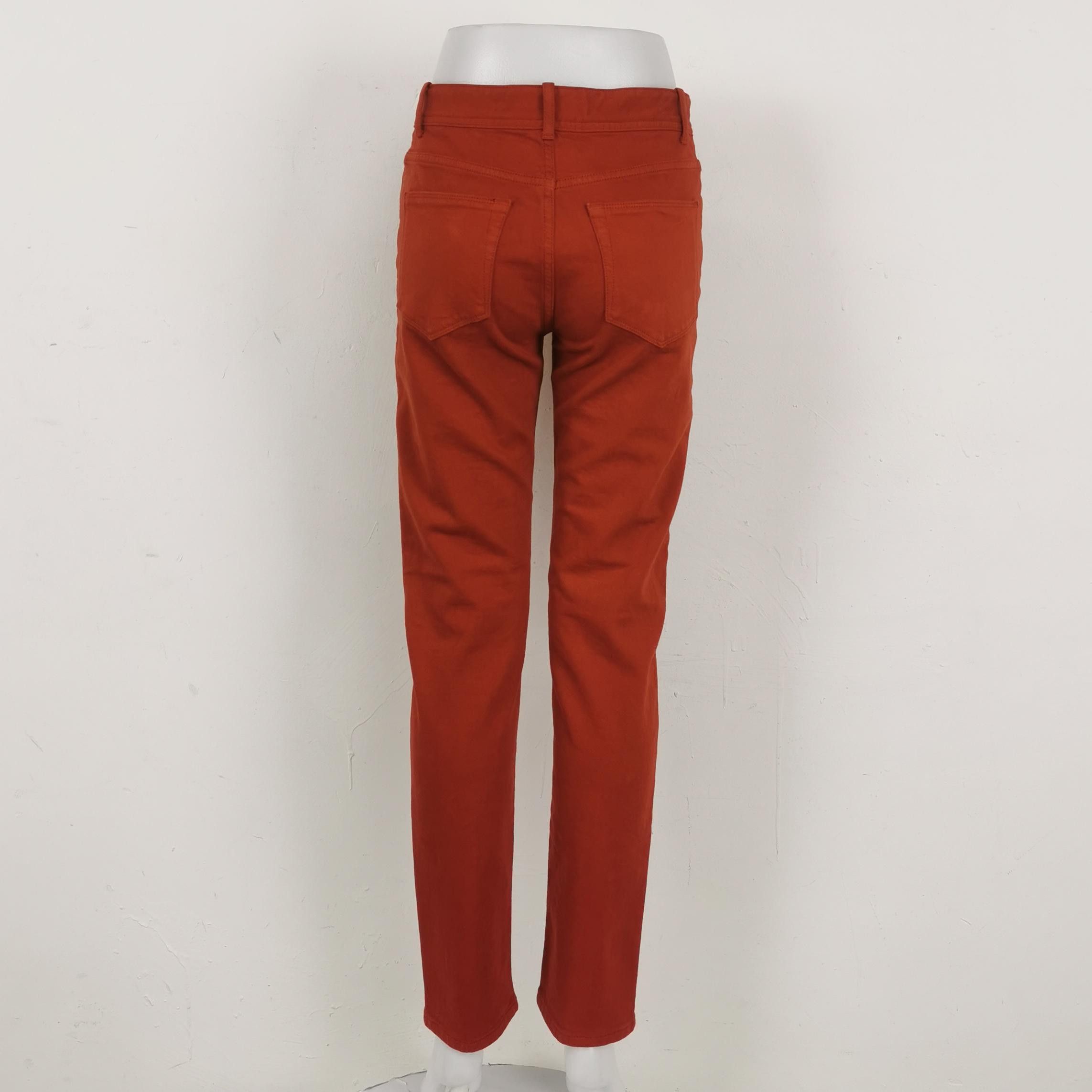 Loro Piana Loro Piana Red Cotton Pants Size 38 Size 26" / US 2 / IT 38 - 2 Thumbnail
