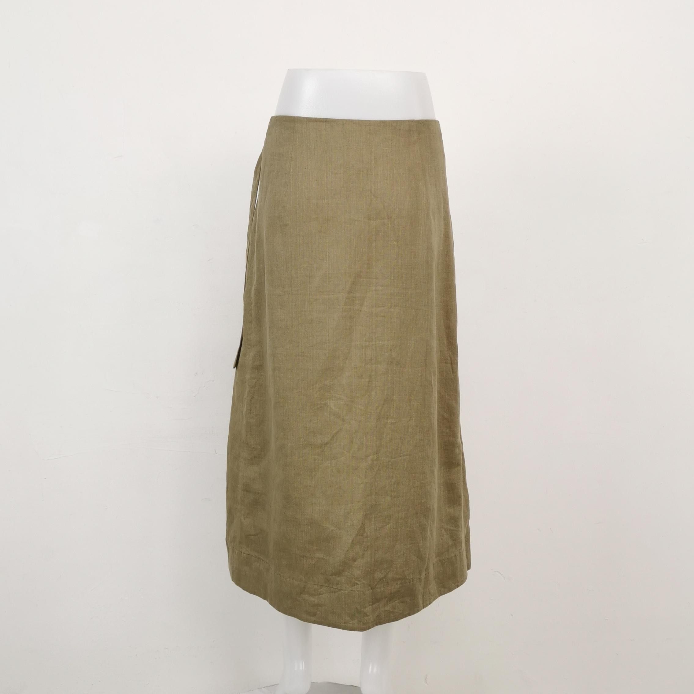 Loro Piana Loro Piana Linen Wrap Skirt Size 40 Size 27" / US 4 / IT 40 - 2 Thumbnail