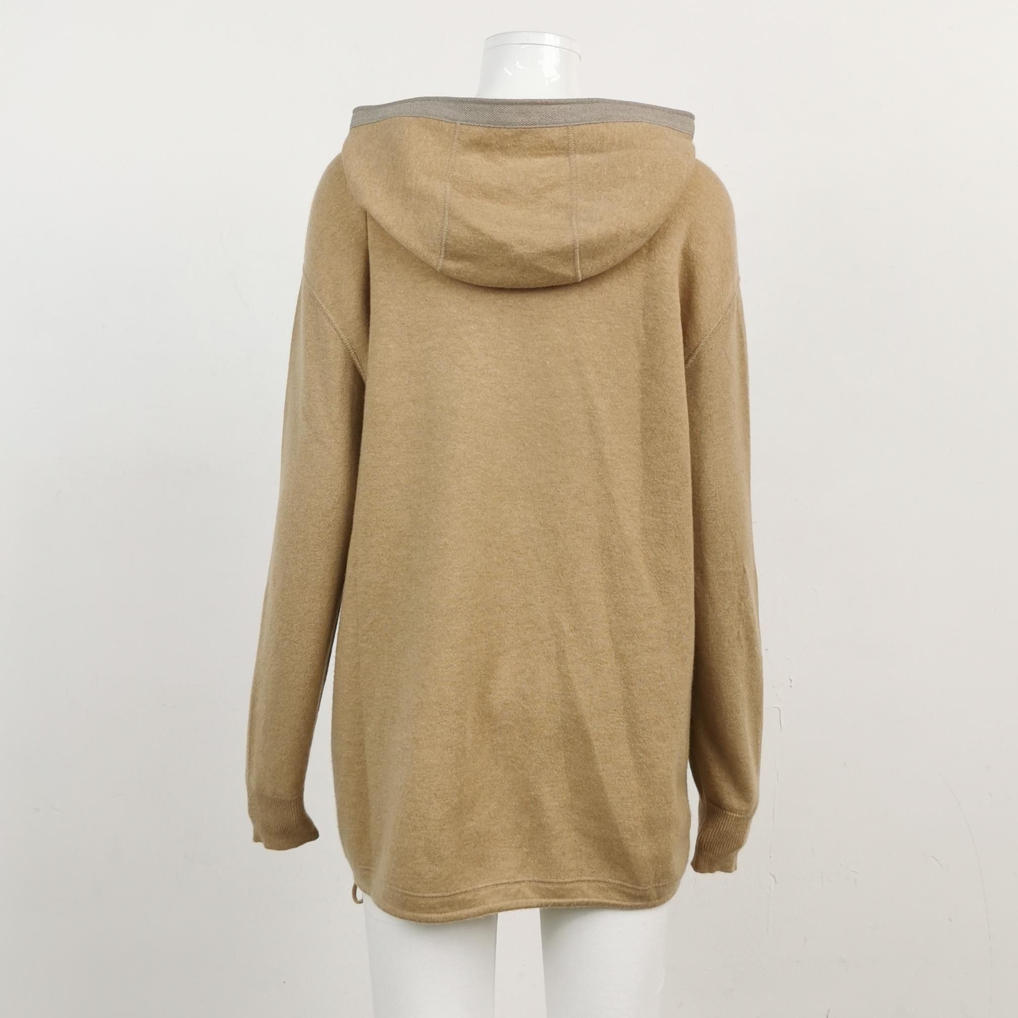 Loro Piana Loro Piana Contrast Baby Cashmere Hooded Sweater Size S Size US S / EU 44-46 / 1 - 2 Thumbnail