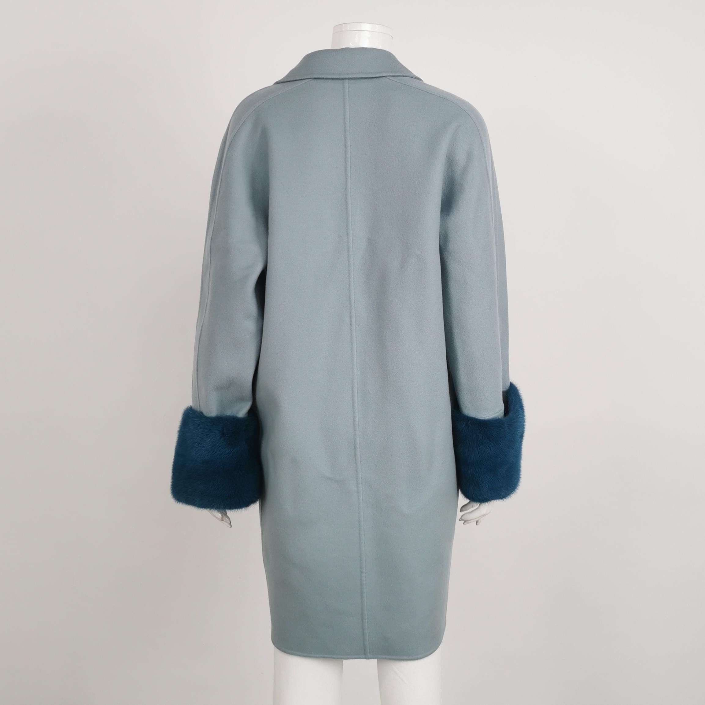Loro Piana Loro Piana Cashmere Mink Fur Cuff Coat Size 40 Size S / US 4 / IT 40 - 2 Thumbnail