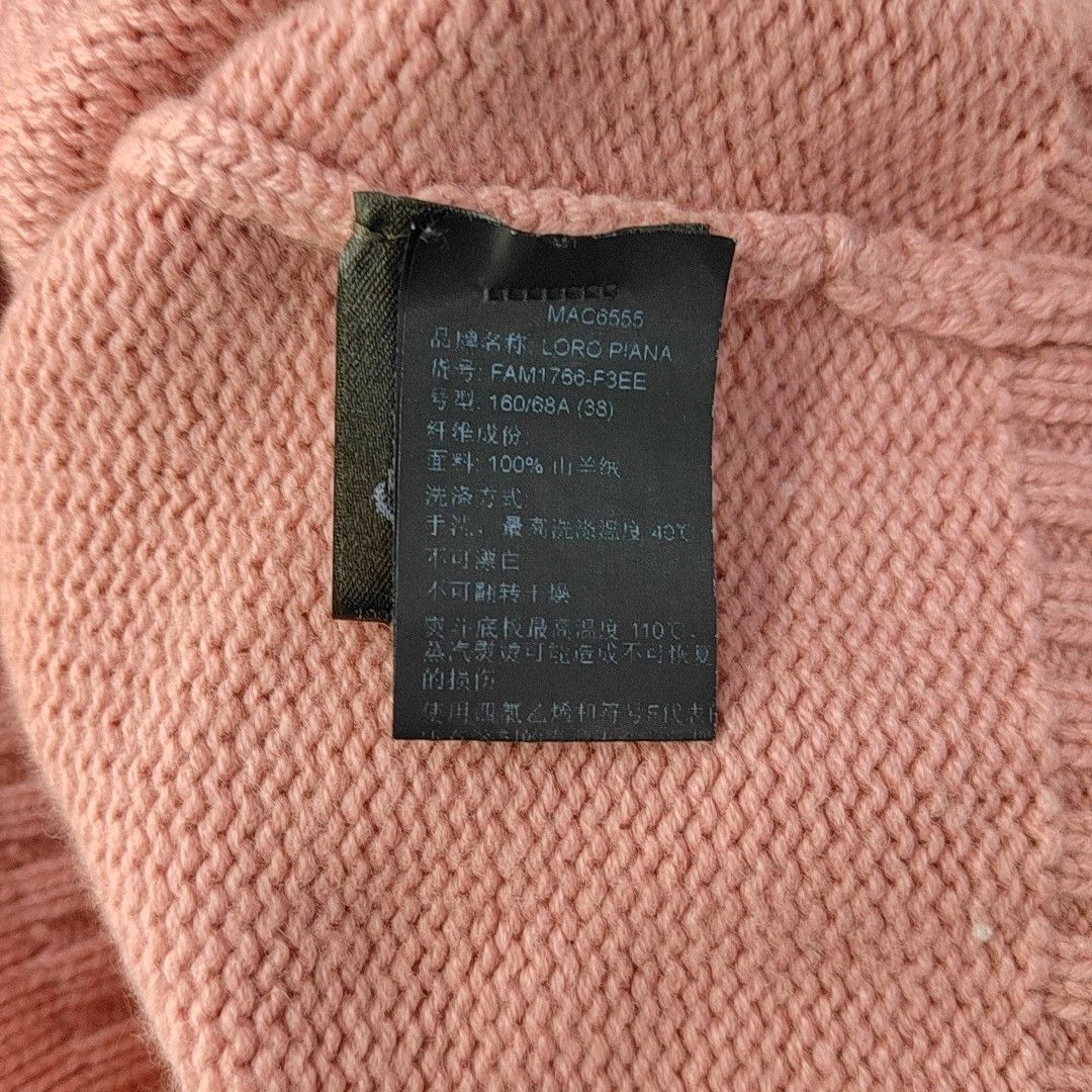 Loro Piana Loro Piana Pink Cashmere Zip Cardigan Size 38 Size XS / US 0-2 / IT 36-38 - 3 Thumbnail