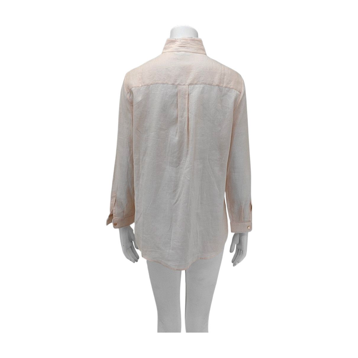 Loro Piana Loro Piana Pink Linen Blouse Size 46 Size L / US 10 / IT 46 - 2 Thumbnail
