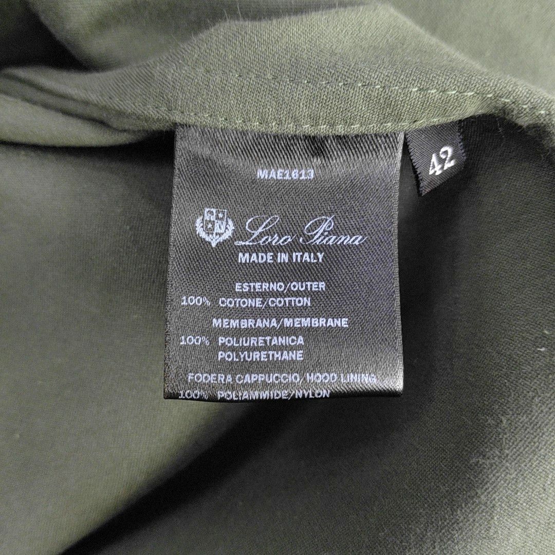 Loro Piana Loro Piana Green Cotton Hooded Jacket Size 42 Size M / US 6-8 / IT 42-44 - 3 Thumbnail
