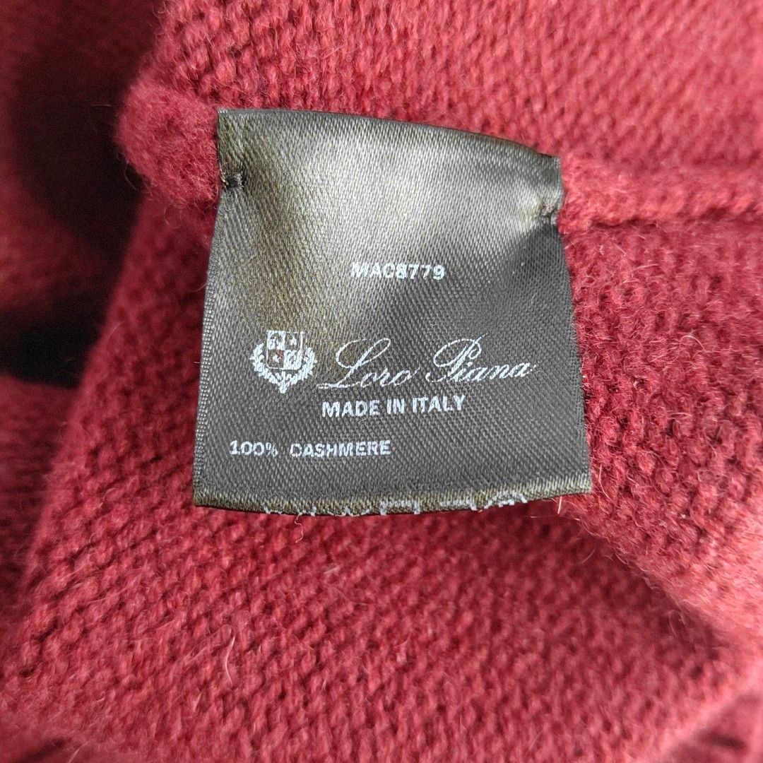 Loro Piana Loro Piana Cashmere Sweater Red Size 42 Size M / US 6-8 / IT 42-44 - 3 Thumbnail