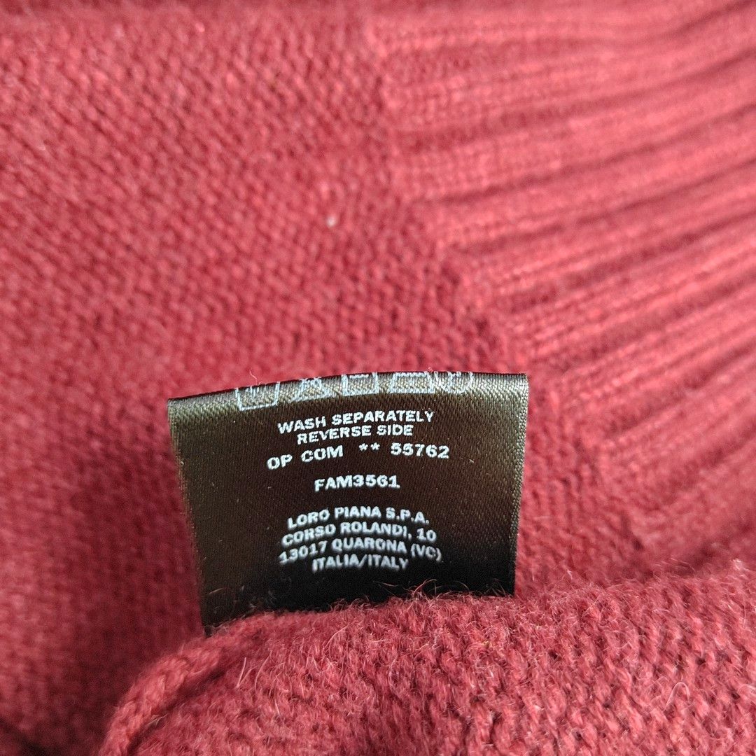 Loro Piana Loro Piana Cashmere Sweater Red Size 42 Size M / US 6-8 / IT 42-44 - 4 Thumbnail