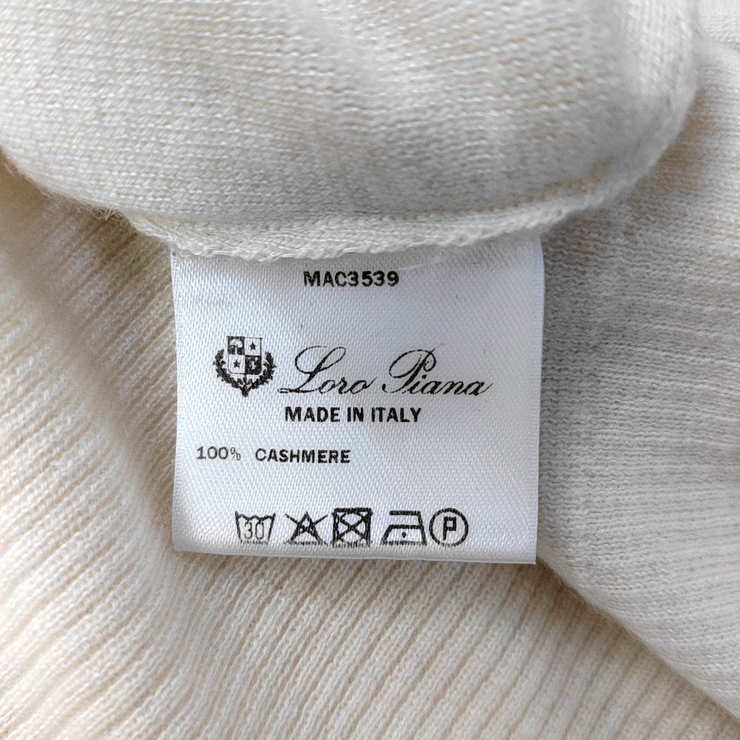 Loro Piana Loro Piana Beige Cashmere Sweater IT 44 Size M / US 6-8 / IT 42-44 - 4 Thumbnail