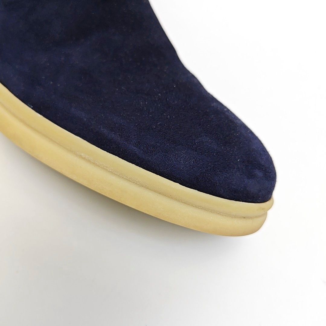 Loro Piana Loro Piana Suede Knit Cuff High-Top Sneakers Size 39 Size US 9 / IT 39 - 8 Thumbnail