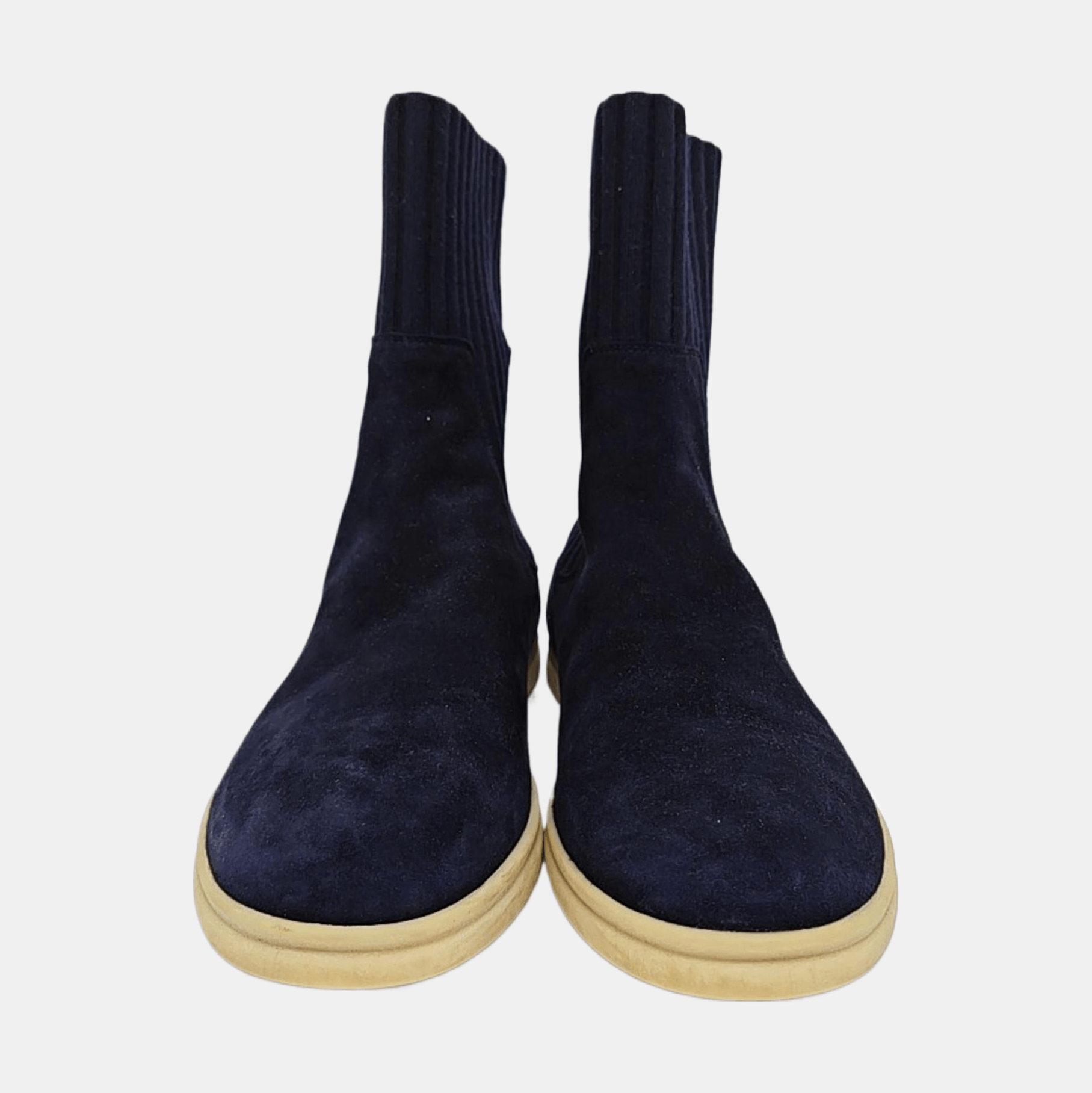 Loro Piana Loro Piana Suede Knit Cuff High-Top Sneakers Size 39 Size US 9 / IT 39 - 3 Thumbnail