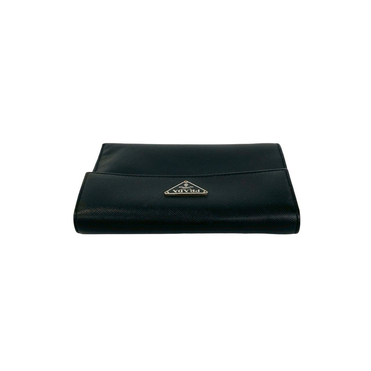 Prada Prada Prada Saffiano Leather Tri Fold Wallet Leather Short Wallet DUTY FREE for USA Size ONE SIZE - 4 Thumbnail