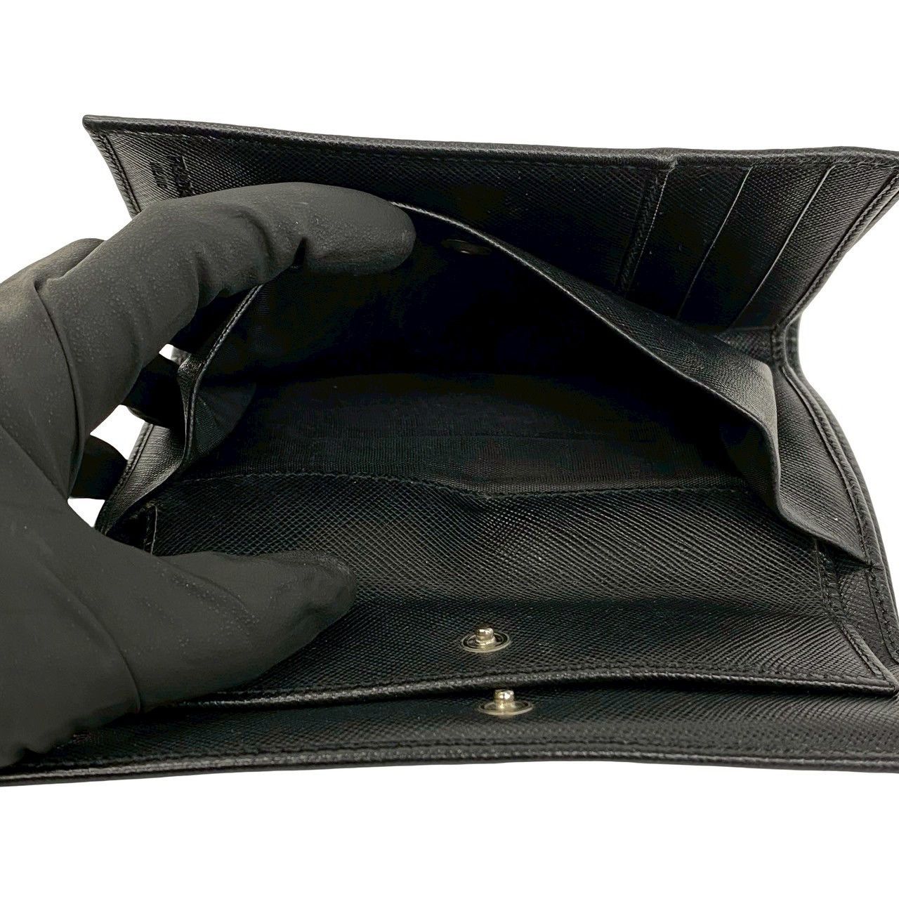 Prada Prada Prada Saffiano Leather Tri Fold Wallet Leather Short Wallet DUTY FREE for USA Size ONE SIZE - 11 Thumbnail