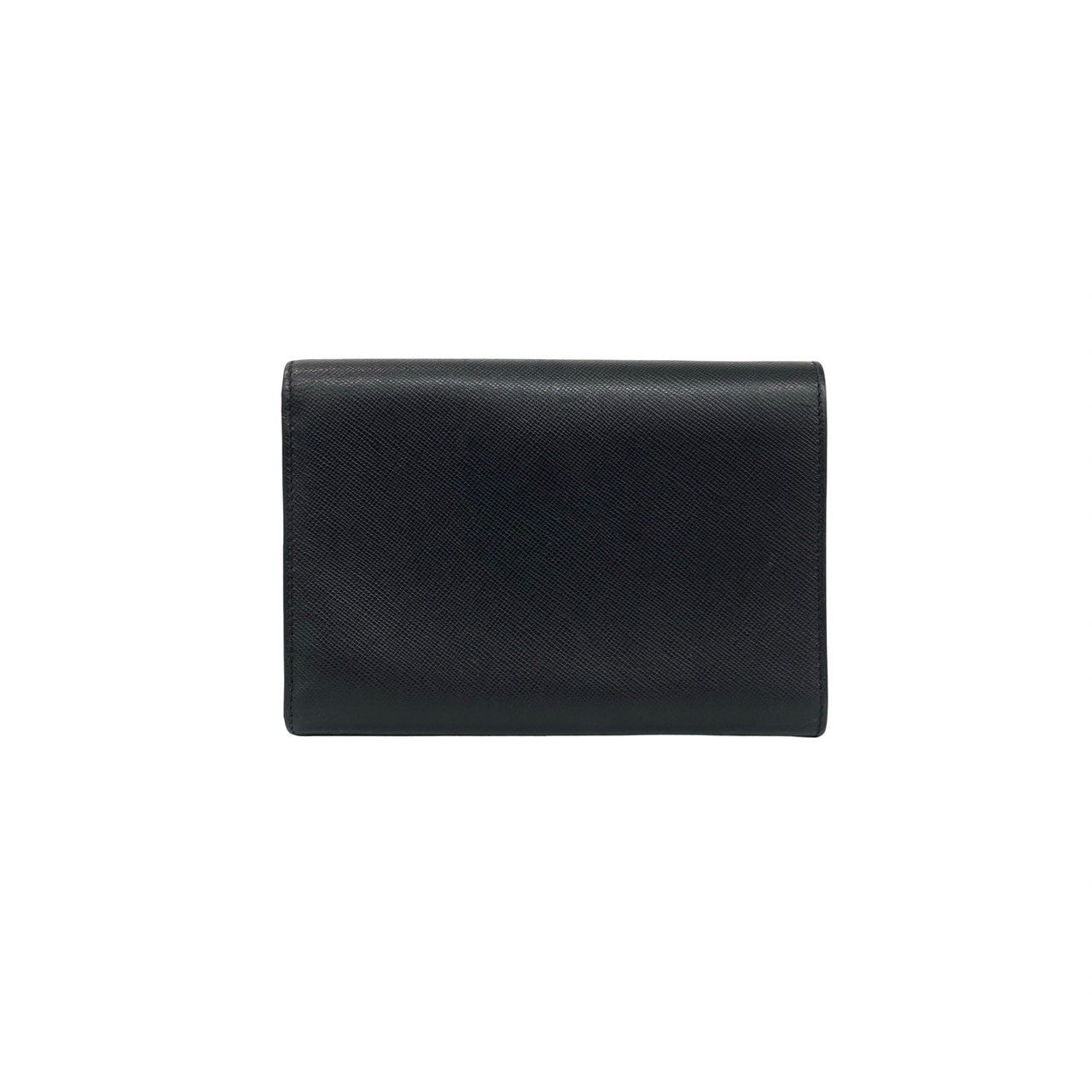 Prada Prada Prada Saffiano Leather Tri Fold Wallet Leather Short Wallet DUTY FREE for USA Size ONE SIZE - 3 Thumbnail