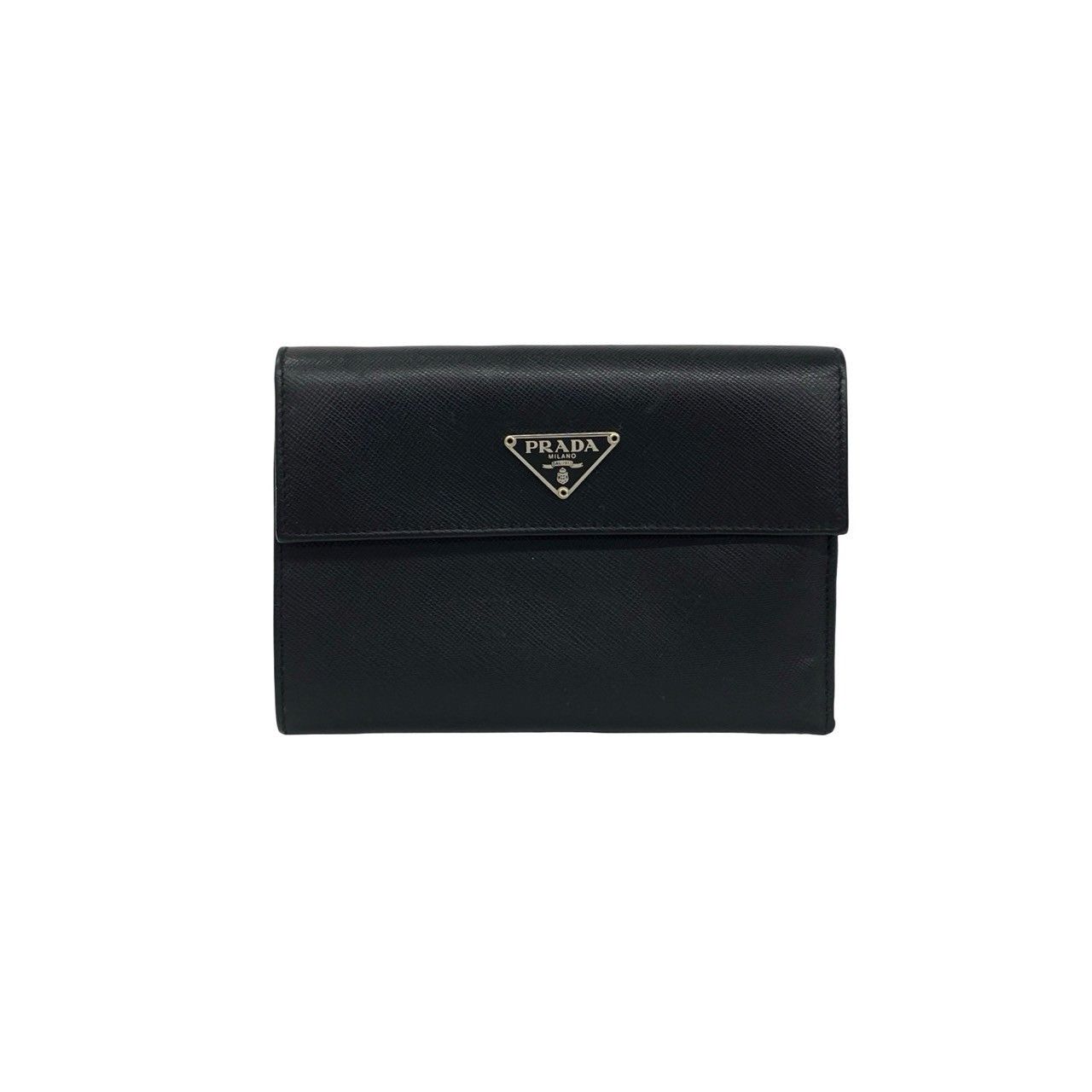 Prada Prada Prada Saffiano Leather Tri Fold Wallet Leather Short Wallet DUTY FREE for USA Size ONE SIZE - 2 Thumbnail