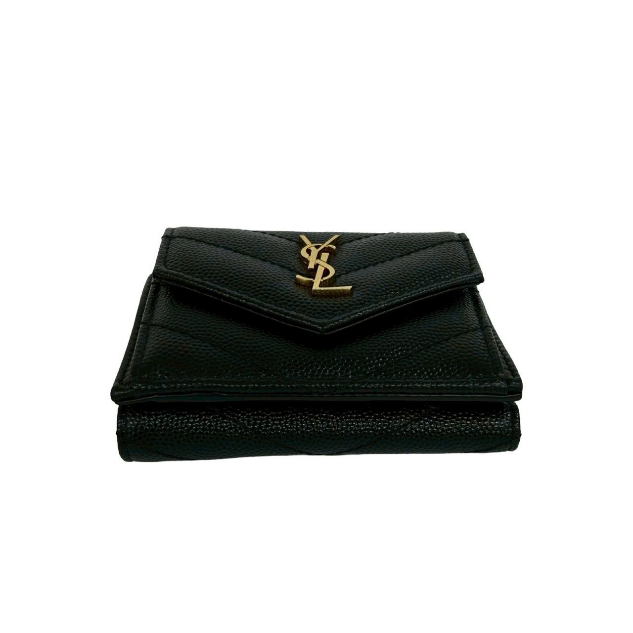 Yves Saint Laurent Yves Saint Laurent Saint Laurent Paris Leather Trifold Wallet Leather Short Wallet 60063 DUTY FREE for USA Size ONE SIZE - 7 Thumbnail