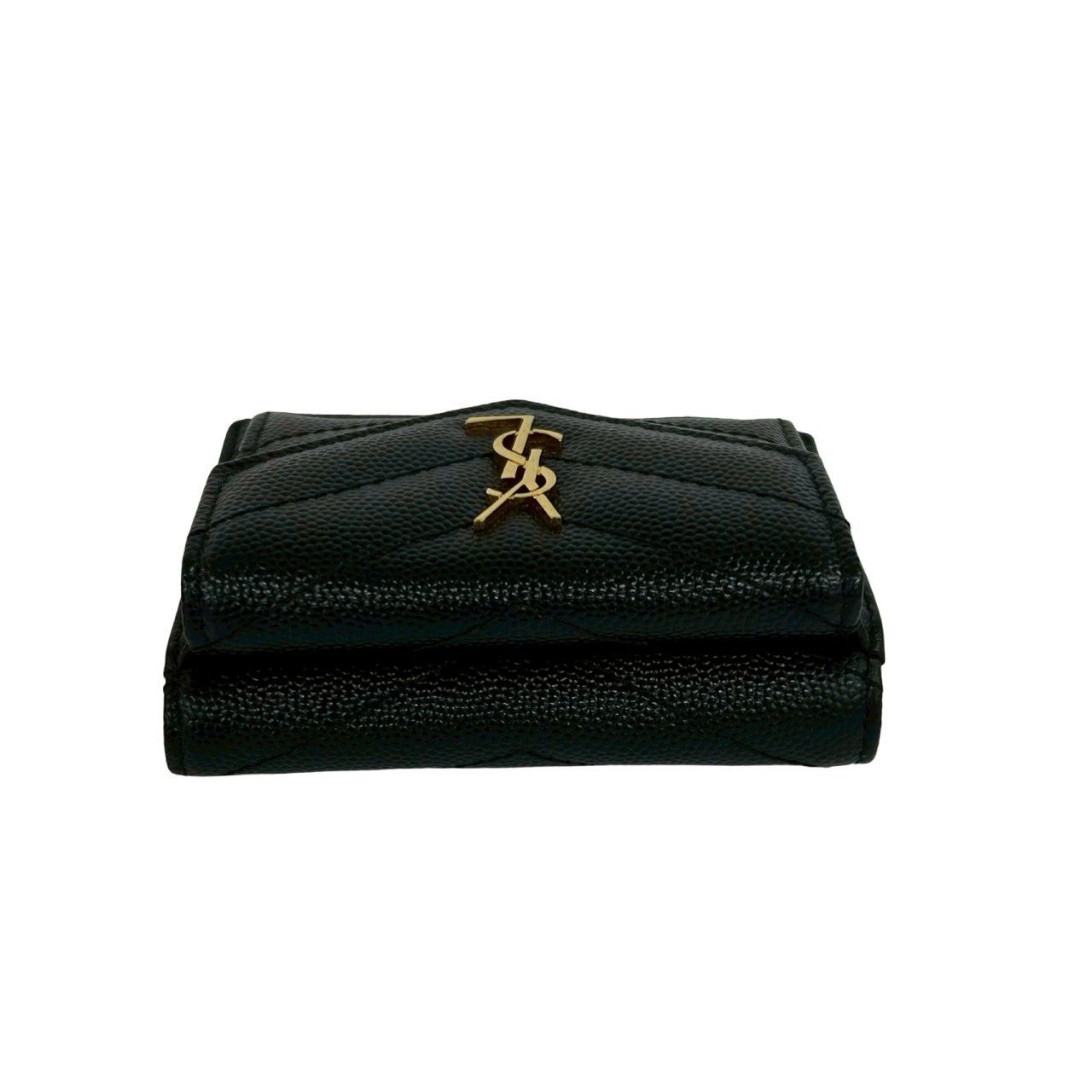 Yves Saint Laurent Yves Saint Laurent Saint Laurent Paris Leather Trifold Wallet Leather Short Wallet 60063 DUTY FREE for USA Size ONE SIZE - 4 Thumbnail