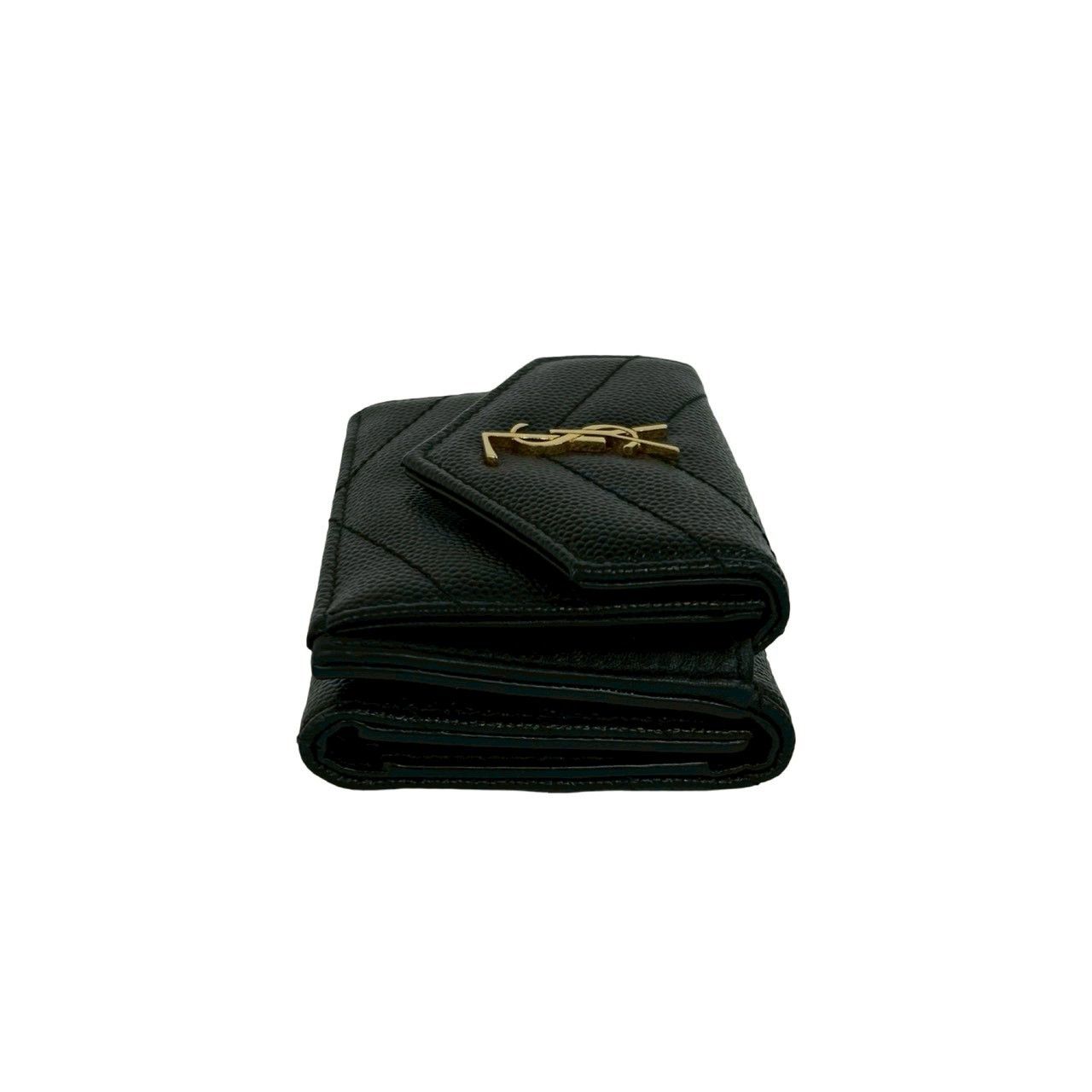 Yves Saint Laurent Yves Saint Laurent Saint Laurent Paris Leather Trifold Wallet Leather Short Wallet 60063 DUTY FREE for USA Size ONE SIZE - 5 Thumbnail