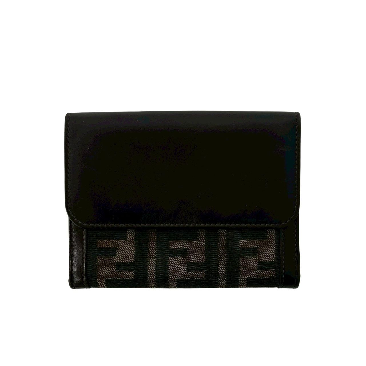 Fendi Fendi Fendi Zucca Canvas Leather Wallet Textile Short Wallet DUTY FREE for USA Size ONE SIZE - 2 Thumbnail