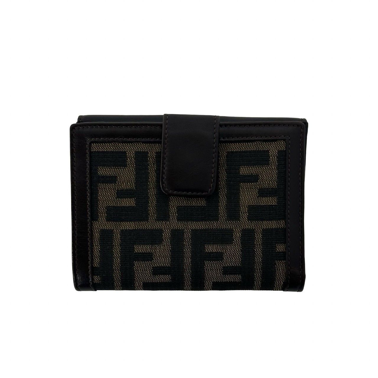 Fendi Fendi Fendi Zucca Canvas Leather Wallet Textile Short Wallet DUTY FREE for USA Size ONE SIZE - 3 Thumbnail