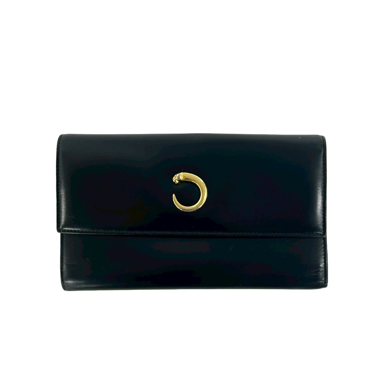 Cartier Cartier Cartier Panthere Calf Leather Trifold Wallet Leather Long Wallet DUTY FREE for USA Size ONE SIZE - 2 Thumbnail