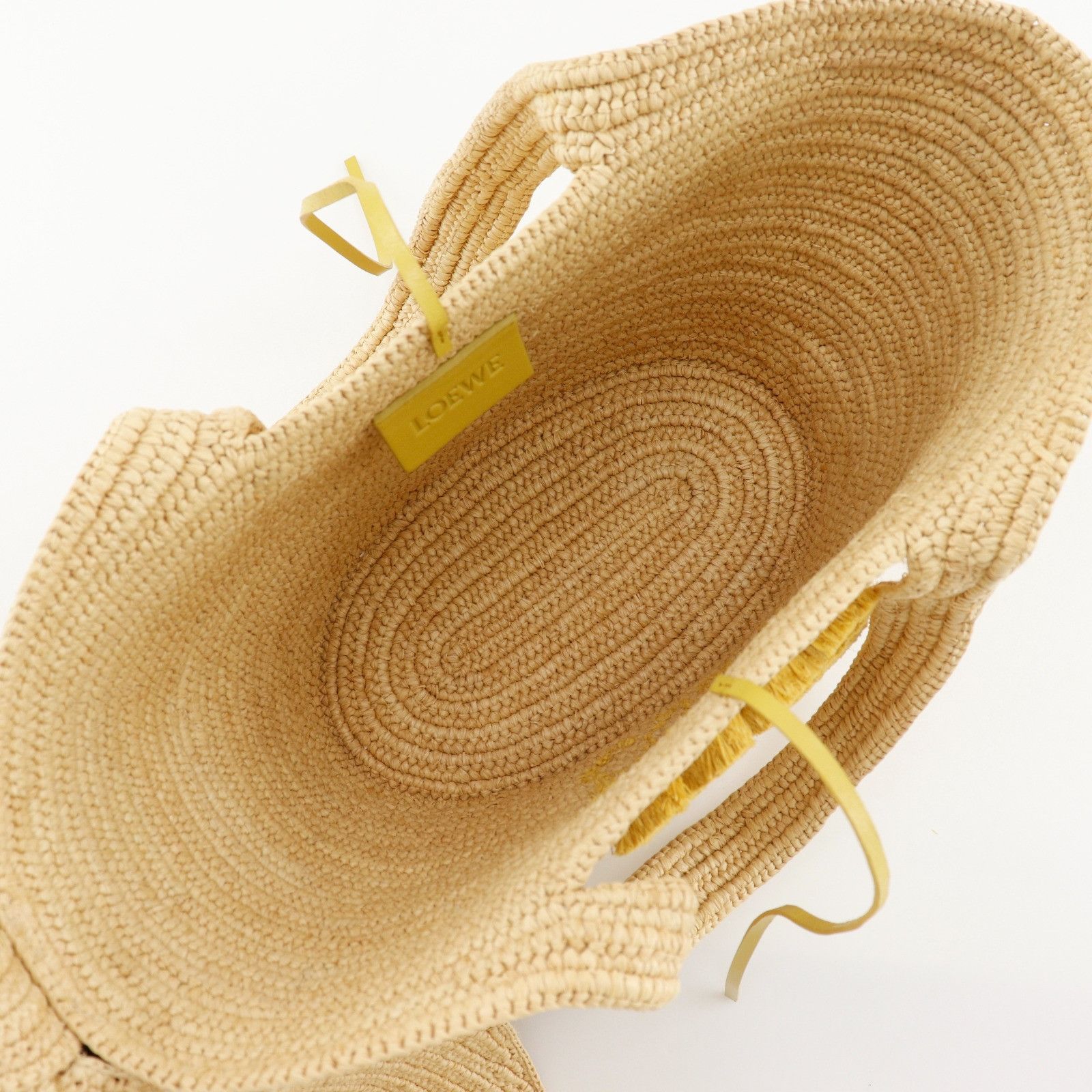 Loewe Loewe Loewe Bunny Basket Raffia Calf Handbag Handbag A223S17X01 DUTY FREE for USA Size ONE SIZE - 6 Thumbnail
