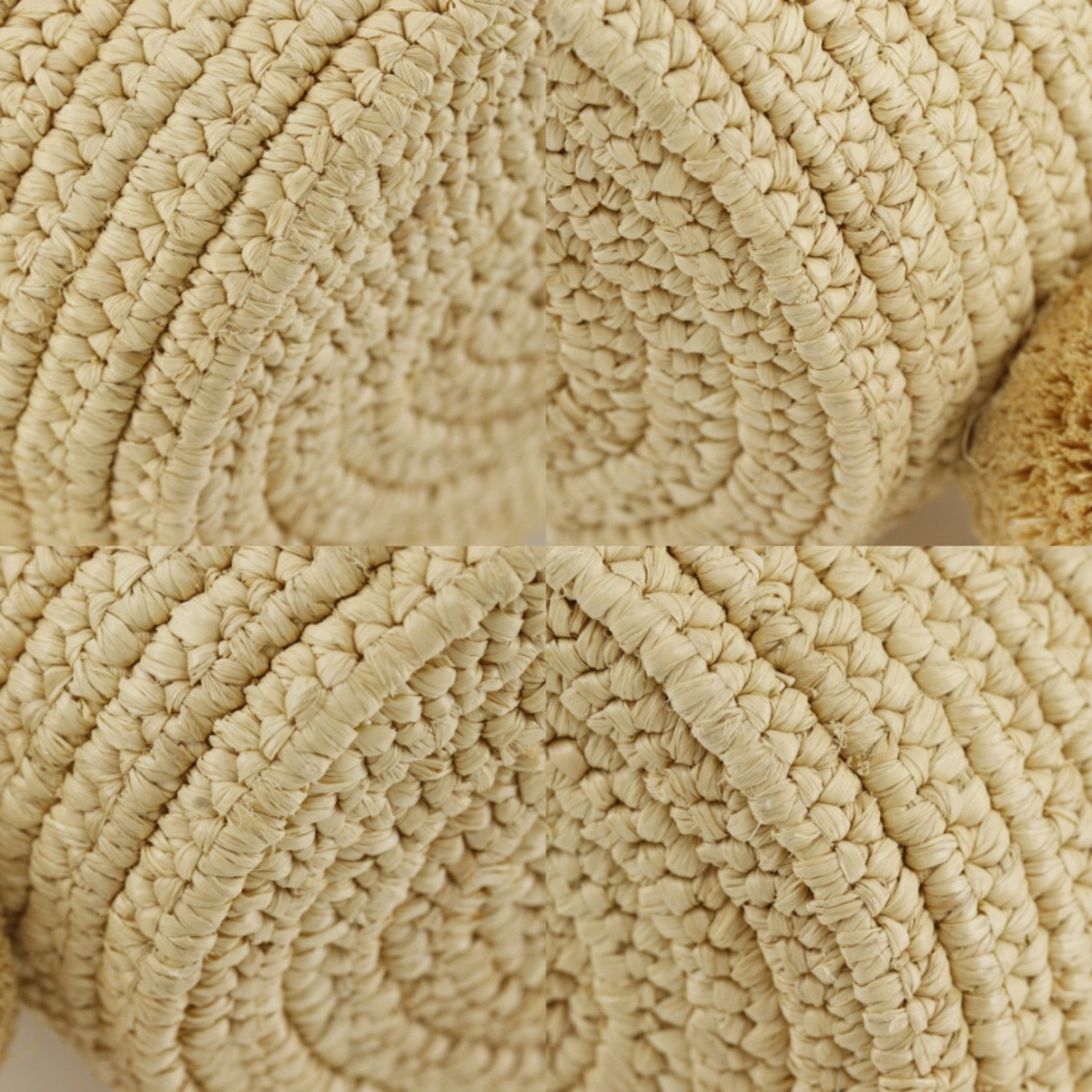 Loewe Loewe Loewe Bunny Basket Raffia Calf Handbag Handbag A223S17X01 DUTY FREE for USA Size ONE SIZE - 4 Thumbnail