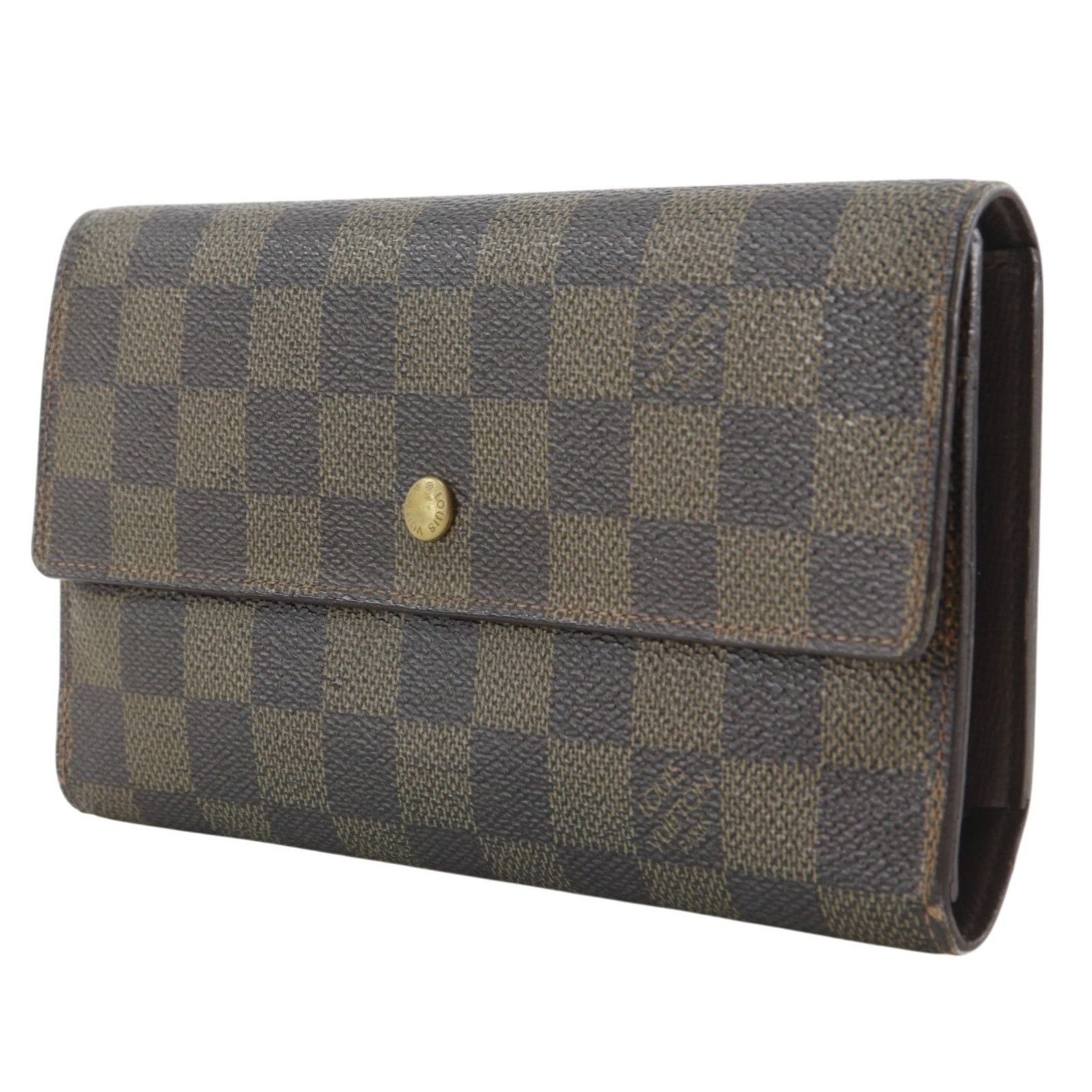 Louis Vuitton Louis Vuitton Louis Vuitton Portefeuille Tresor International Damier long wallet Textile Long Wallet N61215 DUTY FREE for USA Size ONE SIZE - 2 Thumbnail