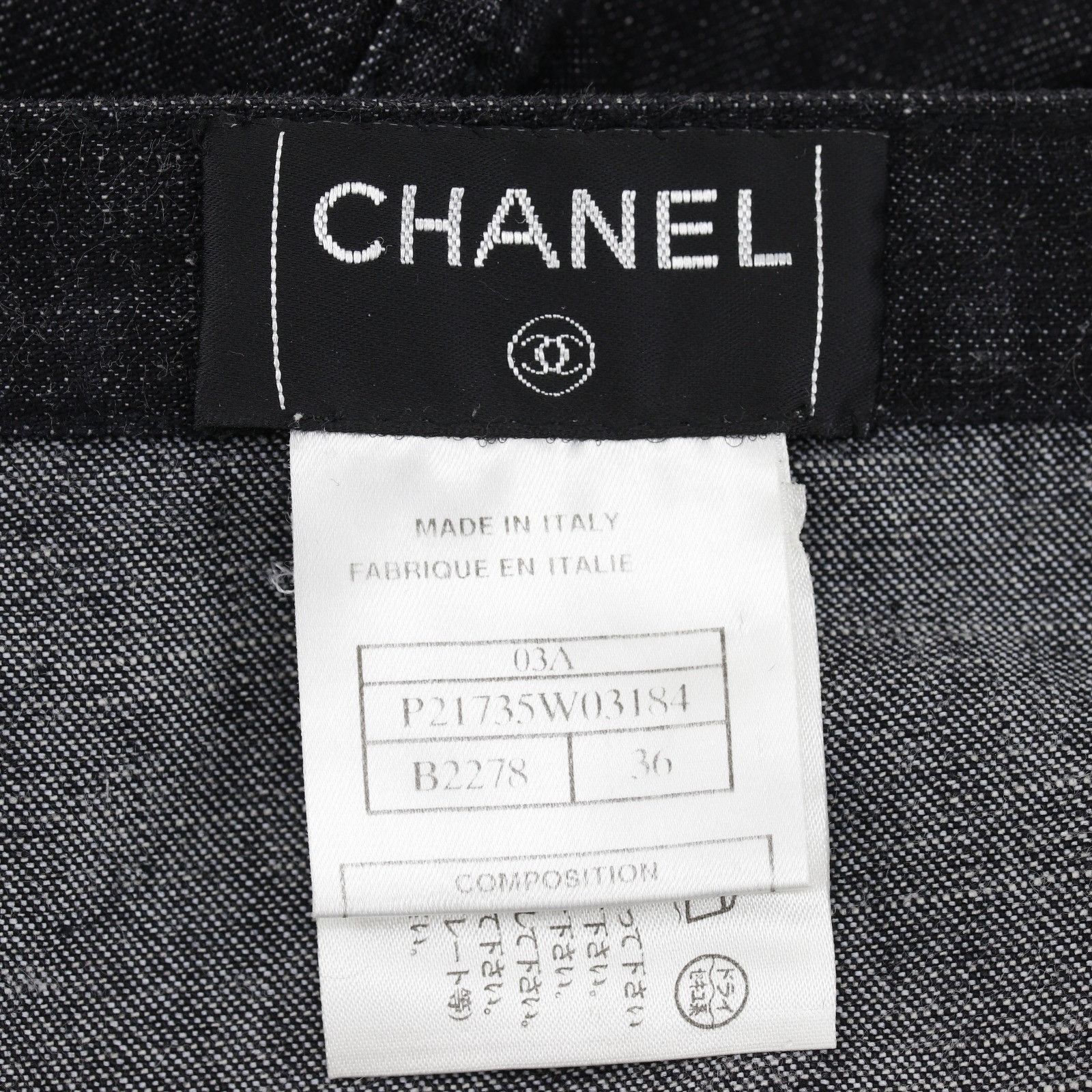 Chanel Chanel Chanel Knit Denim Skirt Textile Skirts P21735W03184 DUTY FREE for USA Size ONE SIZE - 10 Thumbnail