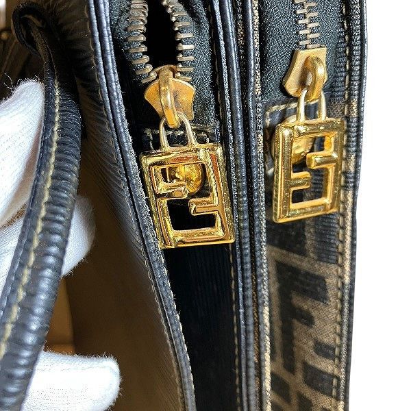 Fendi Fendi Fendi Zucca Canvas Leather Tote Bag Textile Tote Bag DUTY FREE for USA Size ONE SIZE - 7 Thumbnail