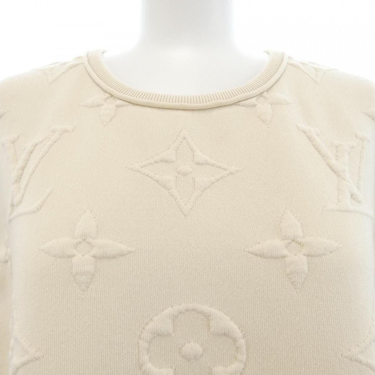 Louis Vuitton Louis Vuitton Louis Vuitton 3D Monogram Knit Top Textile Tops FOKS02LO0 DUTY FREE for USA Size ONE SIZE - 5 Thumbnail