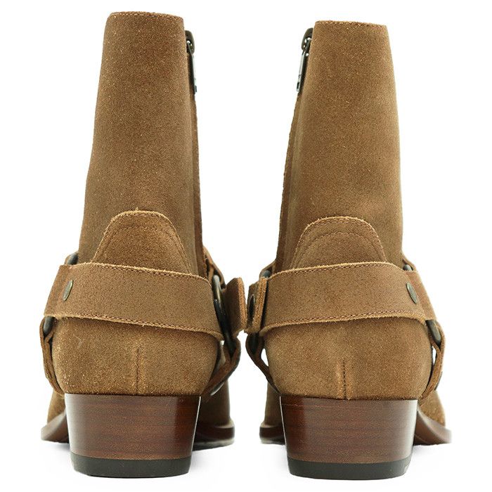 Yves Saint Laurent Yves Saint Laurent Saint Laurent Paris Wyatt Harness Leather Boots Leather Shoes WA420090 DUTY FREE for USA Size ONE SIZE - 7 Thumbnail