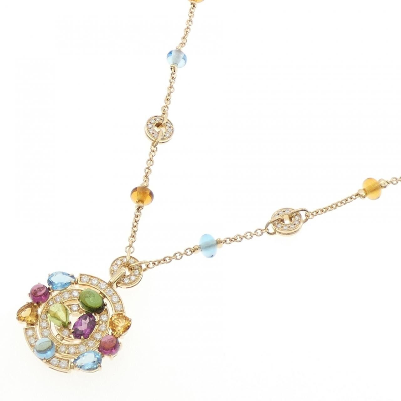 Bvlgari Bvlgari Bvlgari 750 Yellow Gold Color Stone Diamond Necklace Precious Metal Necklace CL853093 DUTY FREE for USA Size ONE SIZE - 2 Thumbnail