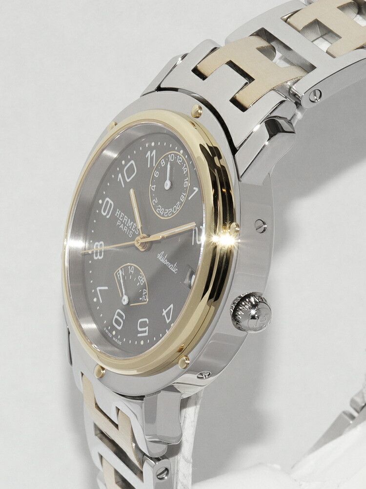 Hermes Hermes Hermes Clipper Power Reserve Stainless Steel Gold Plated Men Metal Automatic CL5.720 DUTY FREE for USA Size ONE SIZE - 4 Thumbnail