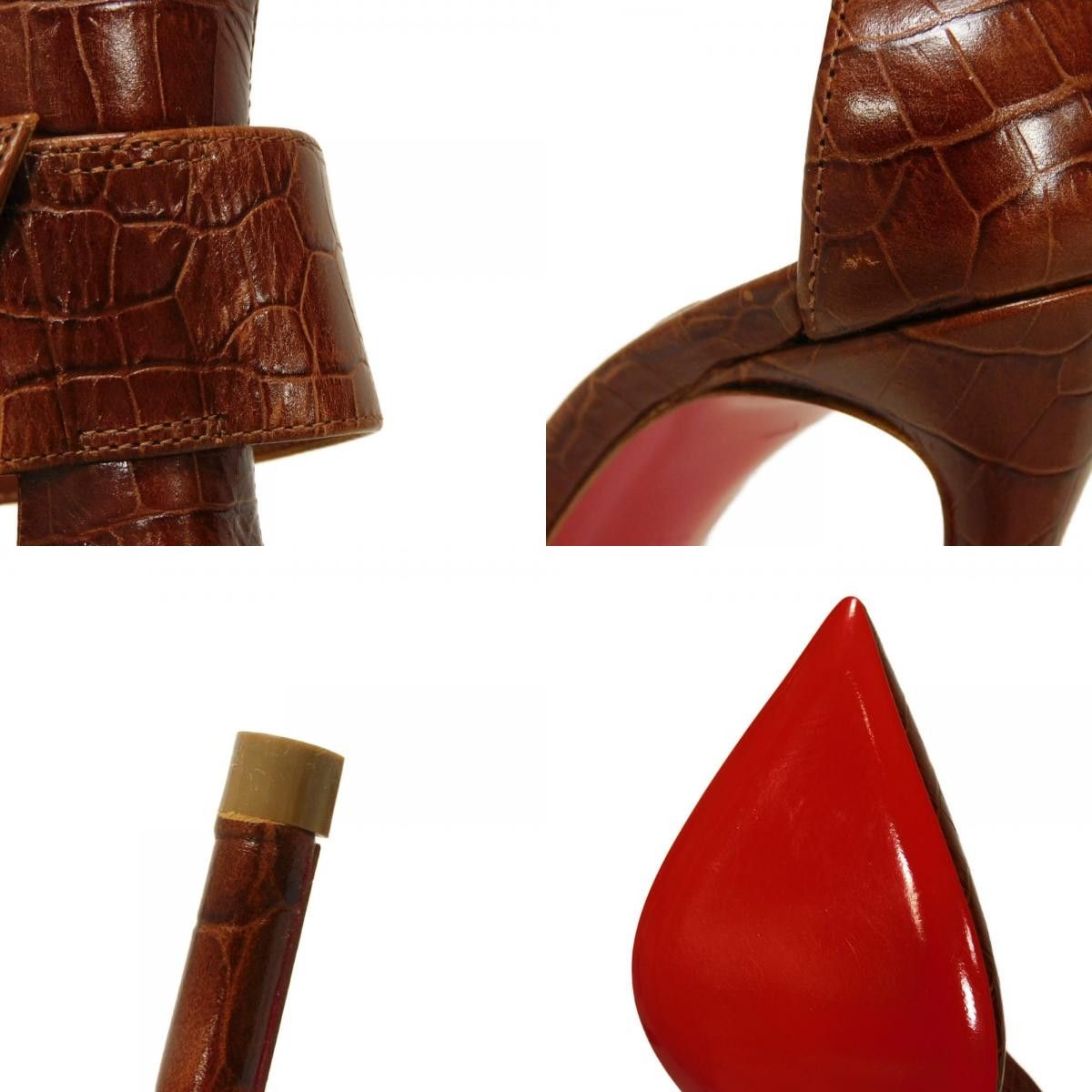 Christian Louboutin Christian Louboutin Christian Louboutin Haller 100mm Calfskin Pumps Leather Shoes 3170393 DUTY FREE for USA Size ONE SIZE - 19 Thumbnail